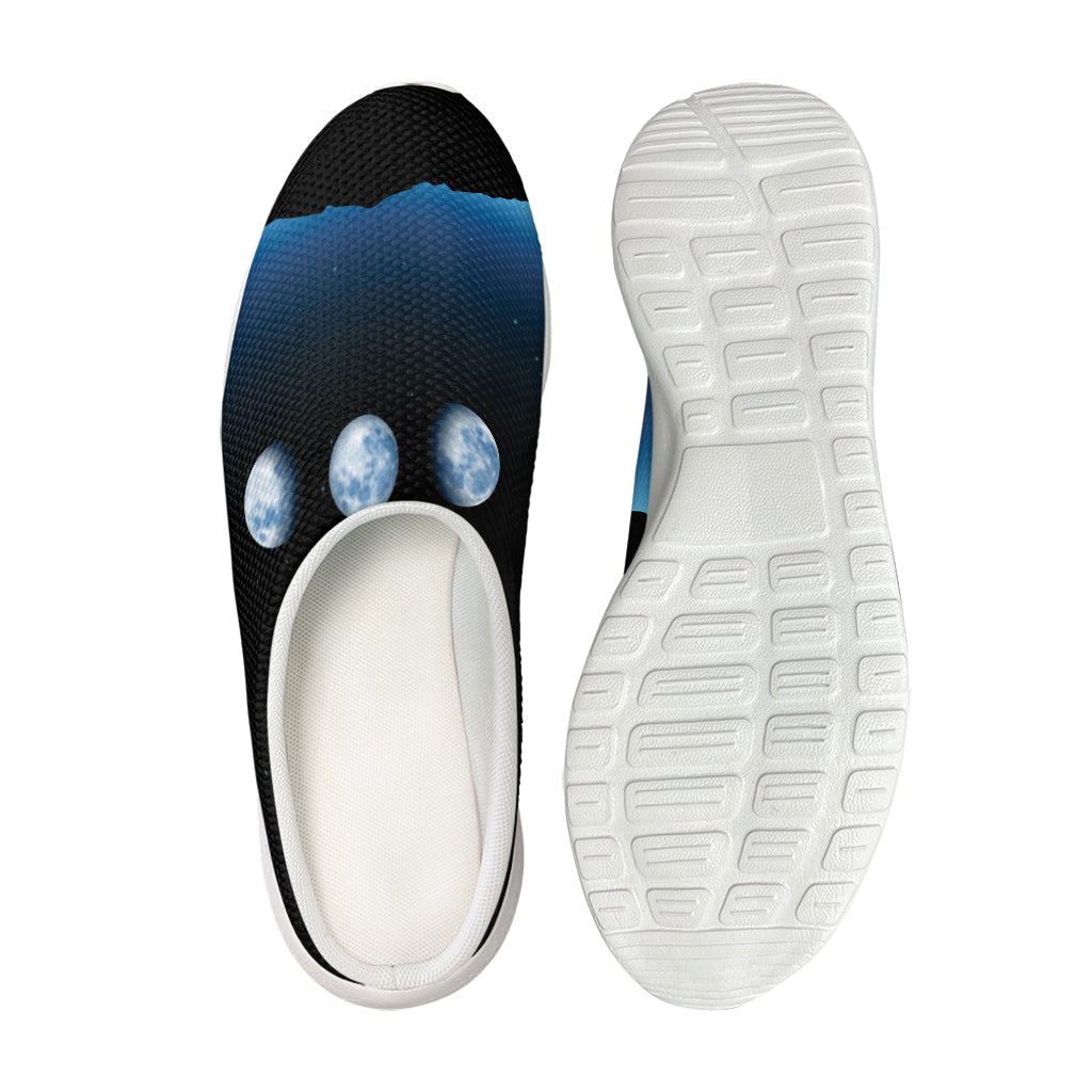 Night Sky And Moon Phase Print Mesh Casual Shoes