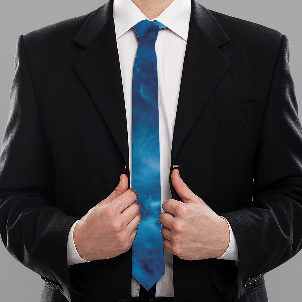 Night Sky And Moonlight Print Necktie