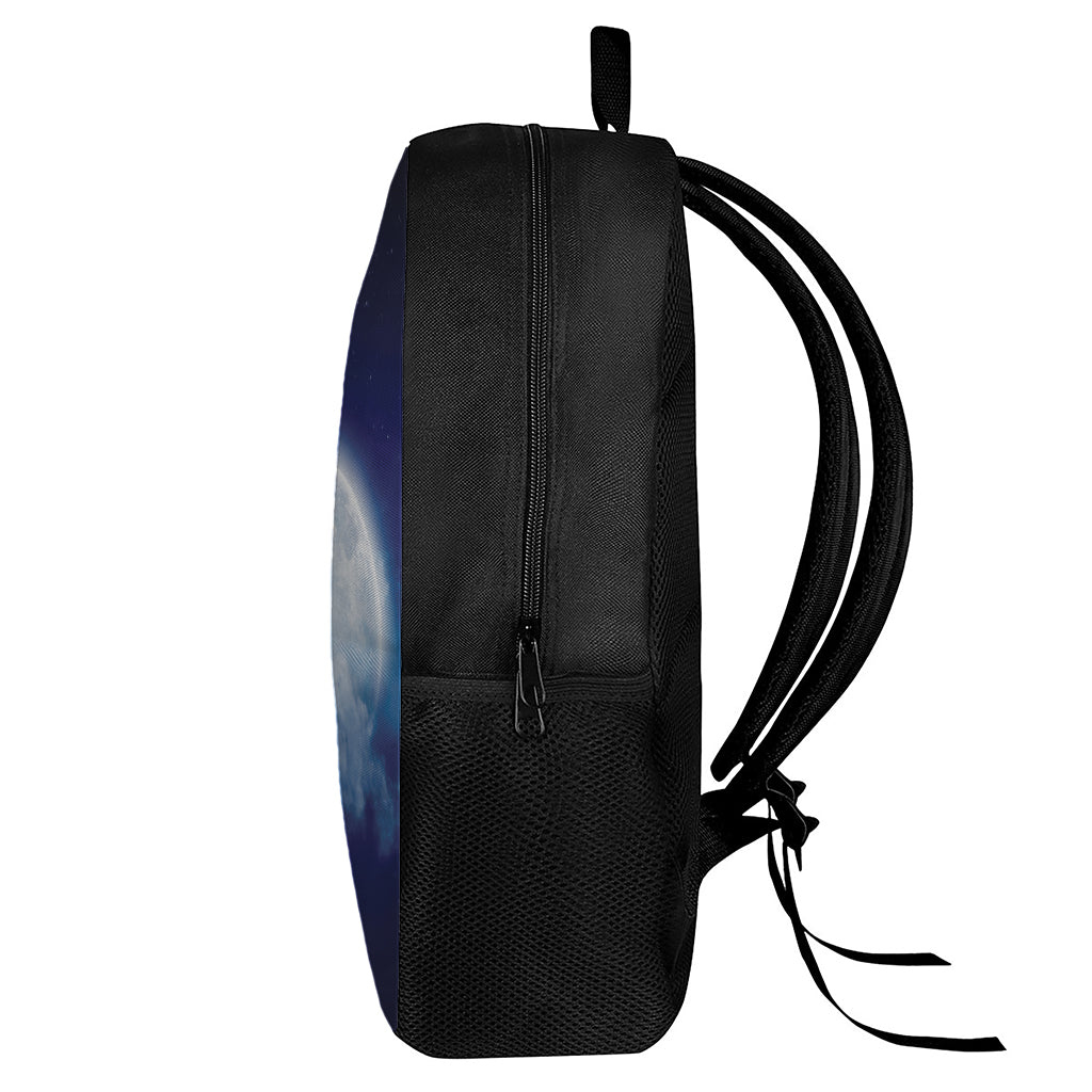 Night Sky Full Moon Print 17 Inch Backpack