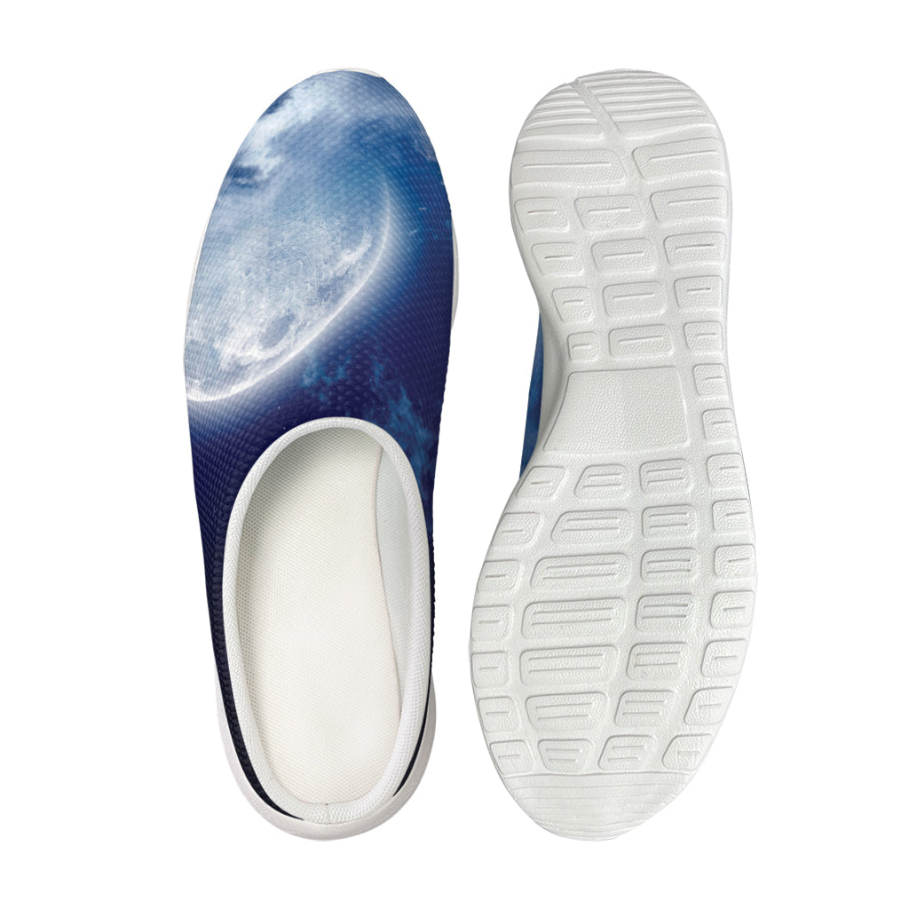 Night Sky Full Moon Print Mesh Casual Shoes