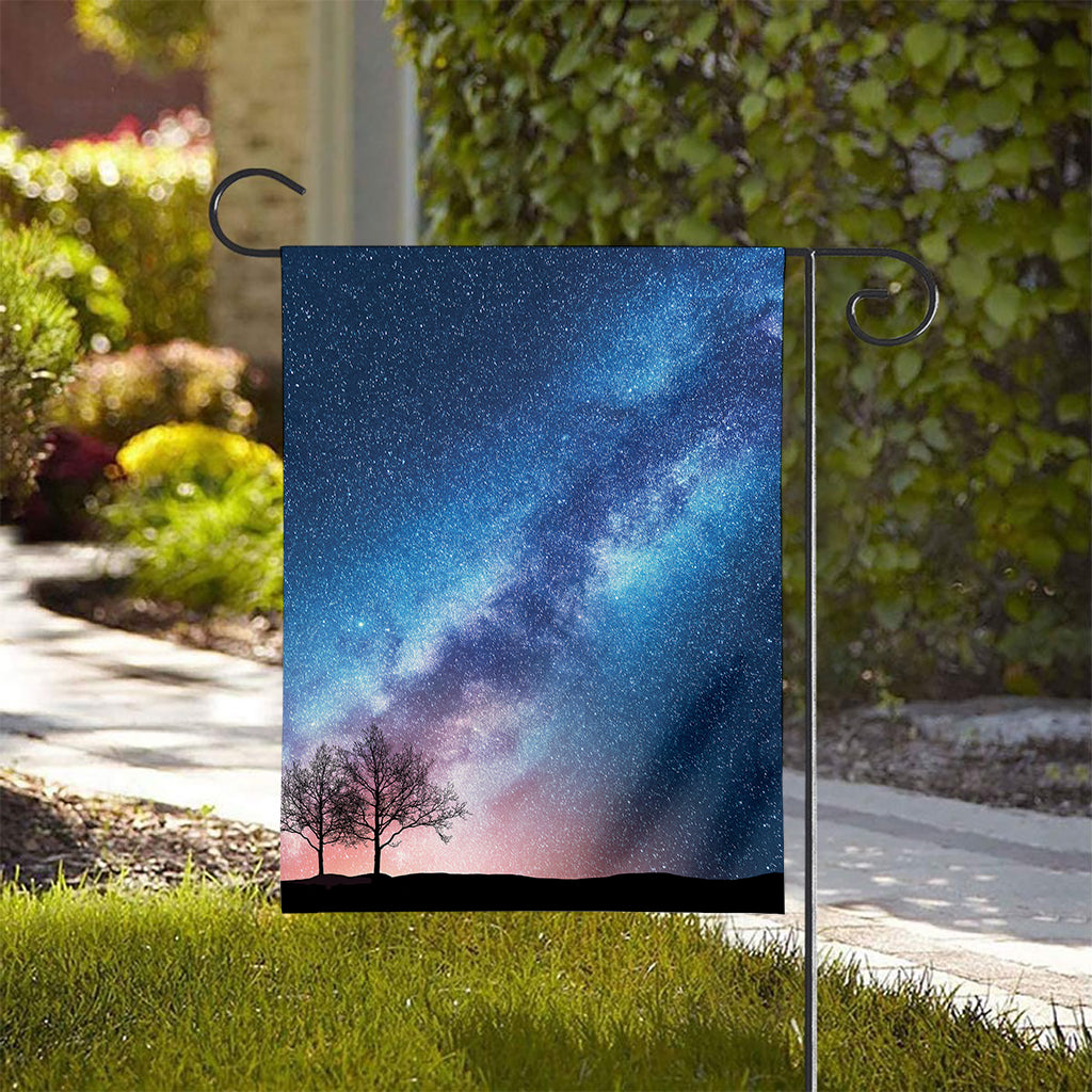 Night Sky Milky Way Print House Flag