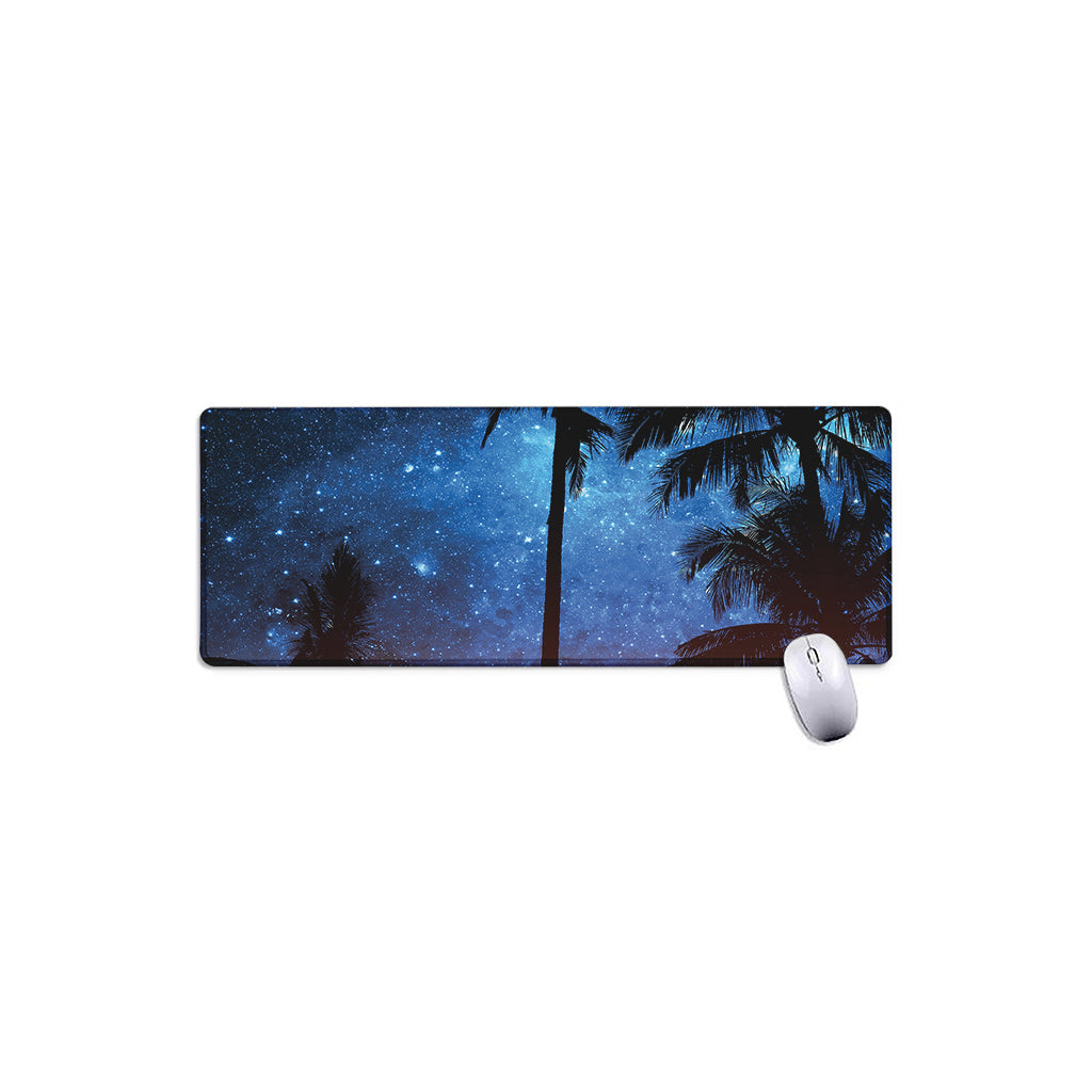 Night Sunset Sky And Palm Trees Print Extended Mouse Pad