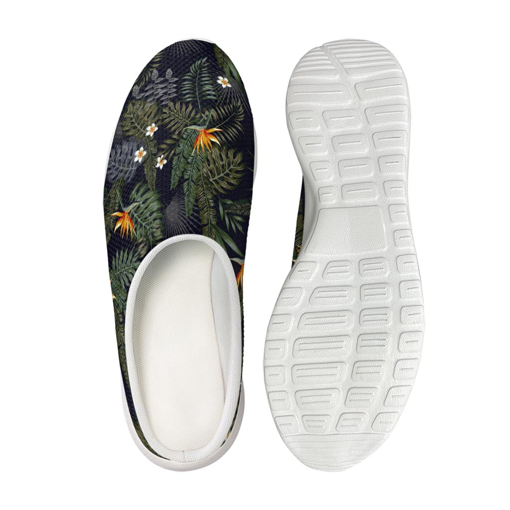 Night Tropical Hawaii Pattern Print Mesh Casual Shoes