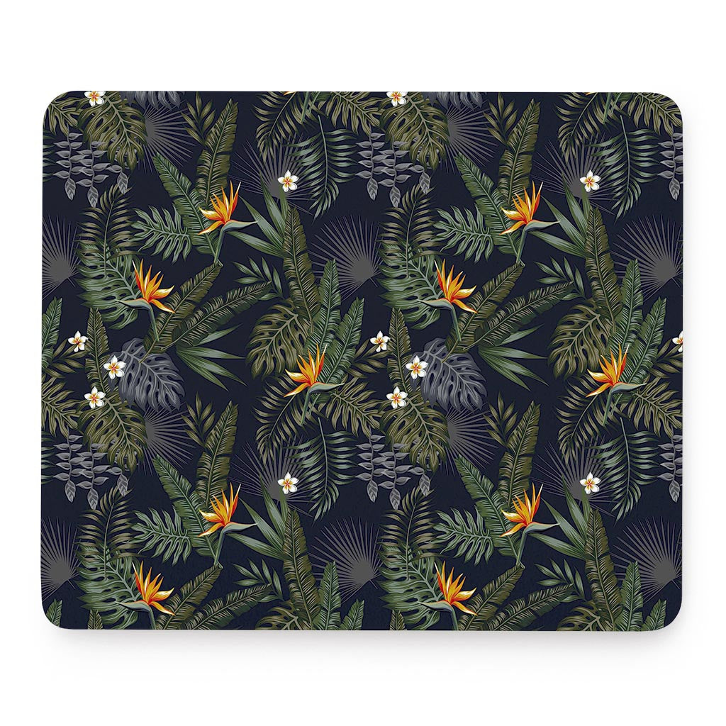 Night Tropical Hawaii Pattern Print Mouse Pad