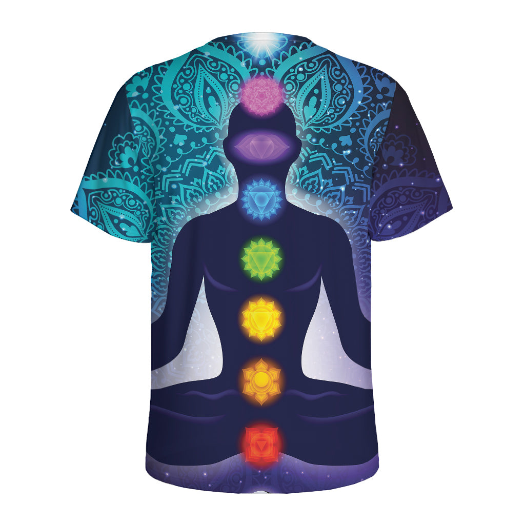 Nine Chakras Aura Print Men's Sports T-Shirt