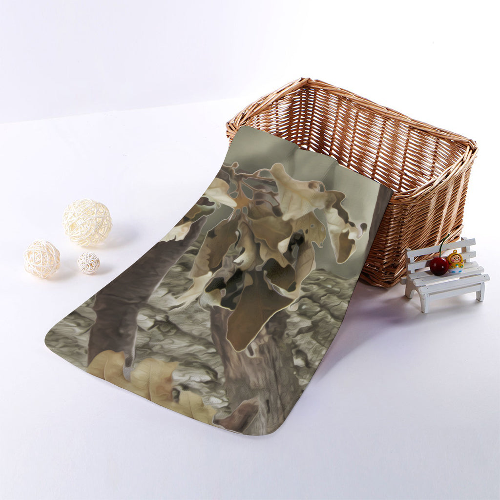 Oak Tree Hunting Camouflage Print Towel