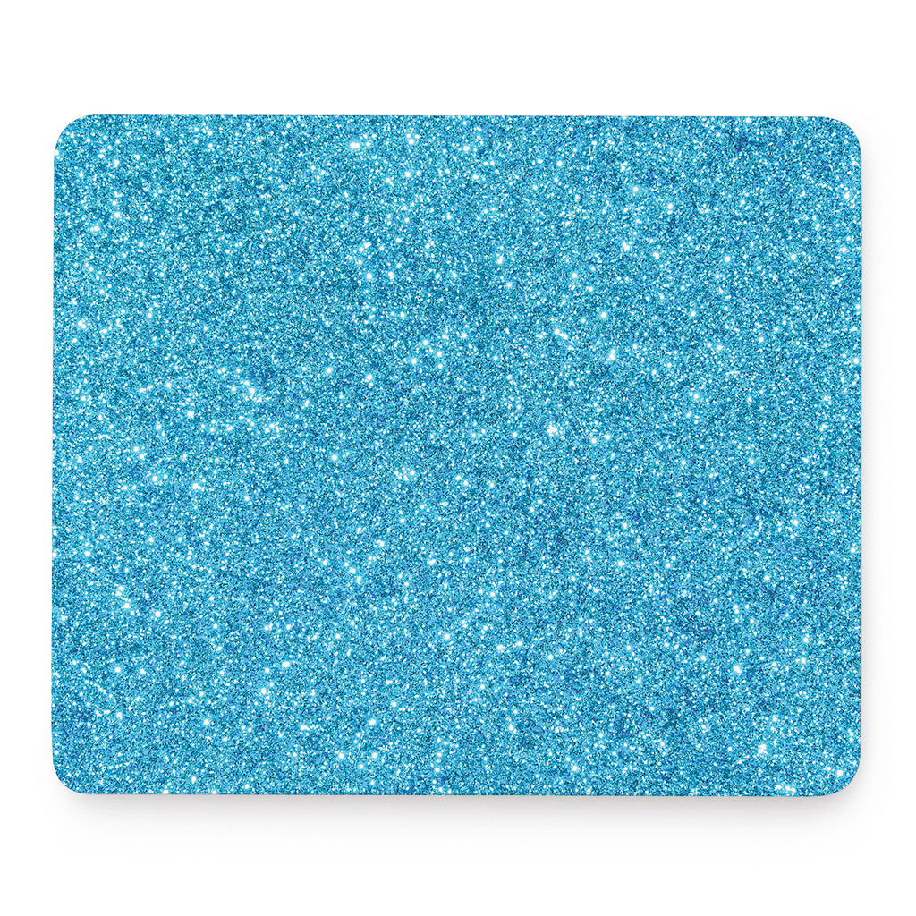 Ocean Blue (NOT Real) Glitter Print Mouse Pad