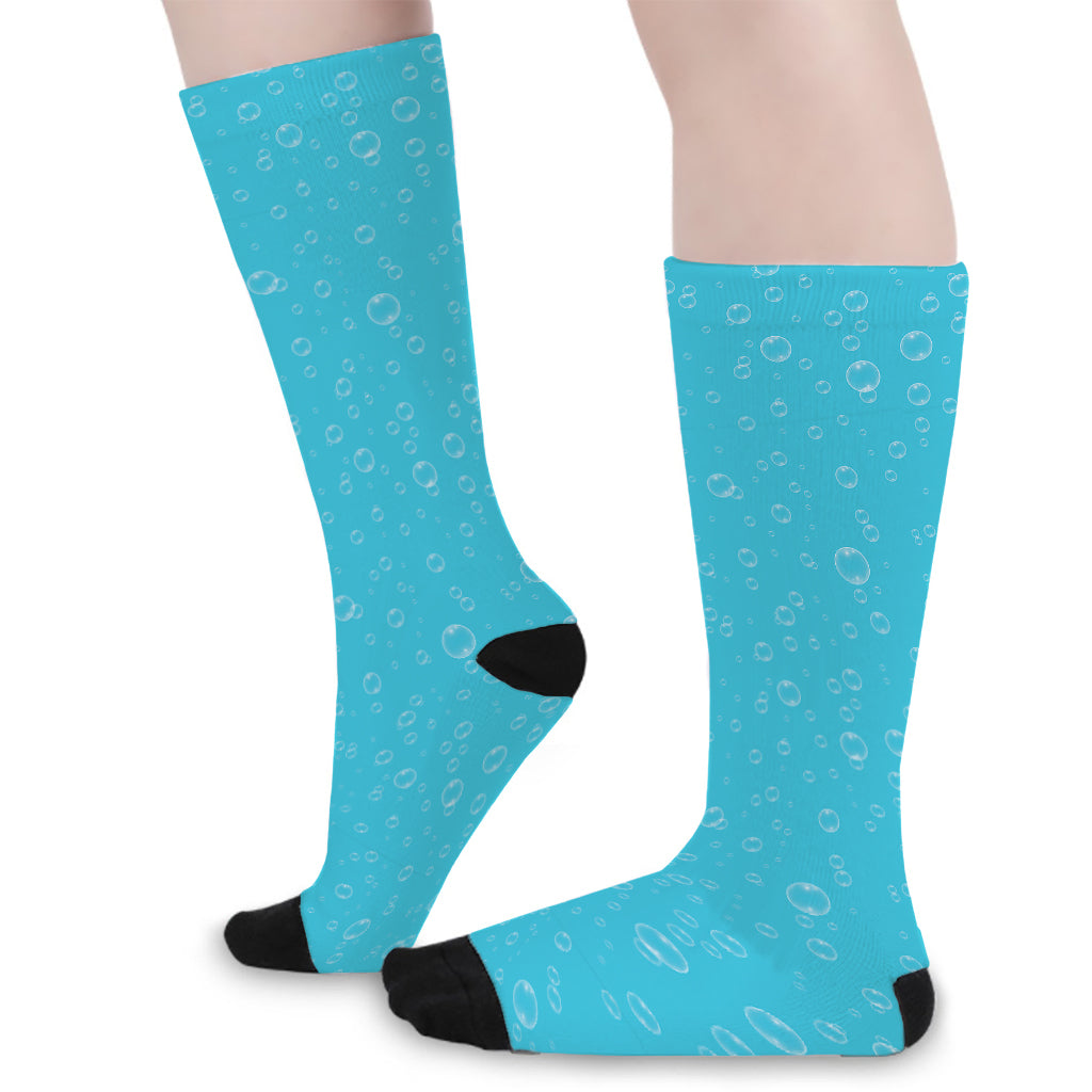 Ocean Bubble Pattern Print Long Socks