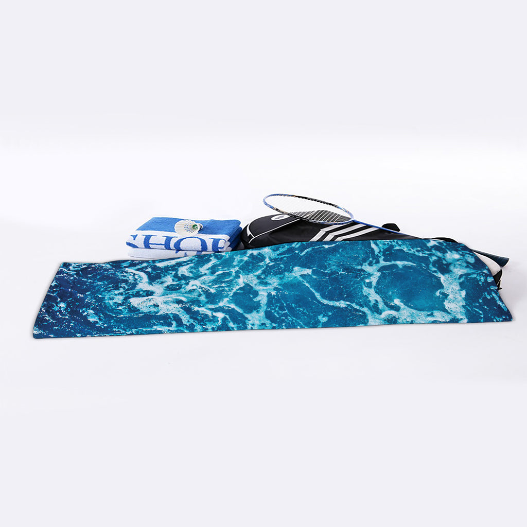 Ocean Surface Print Sports Towel