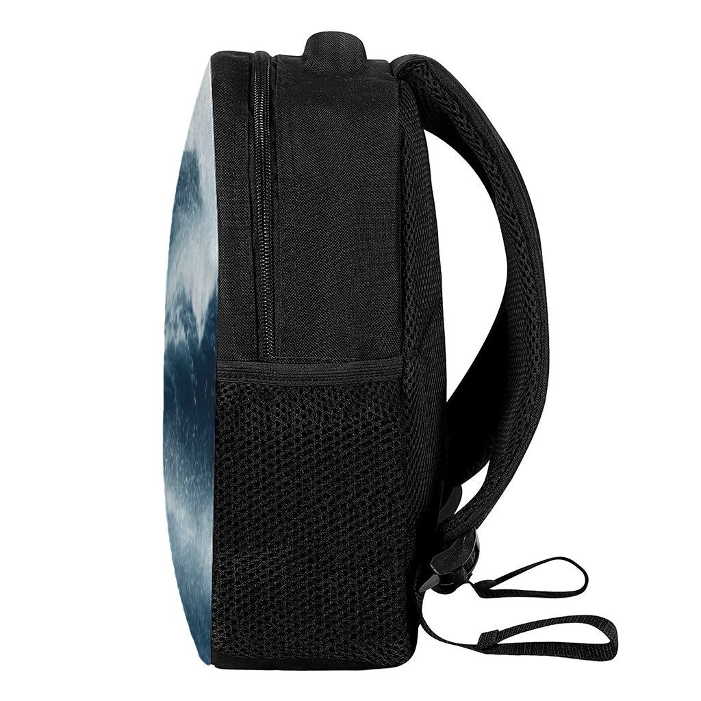 Ocean Wave Print Casual Backpack
