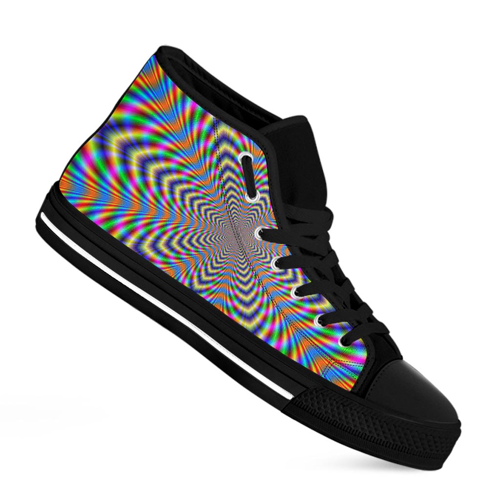 Abstract Psychedelic Holographic Women's High Top Shoes main image 0