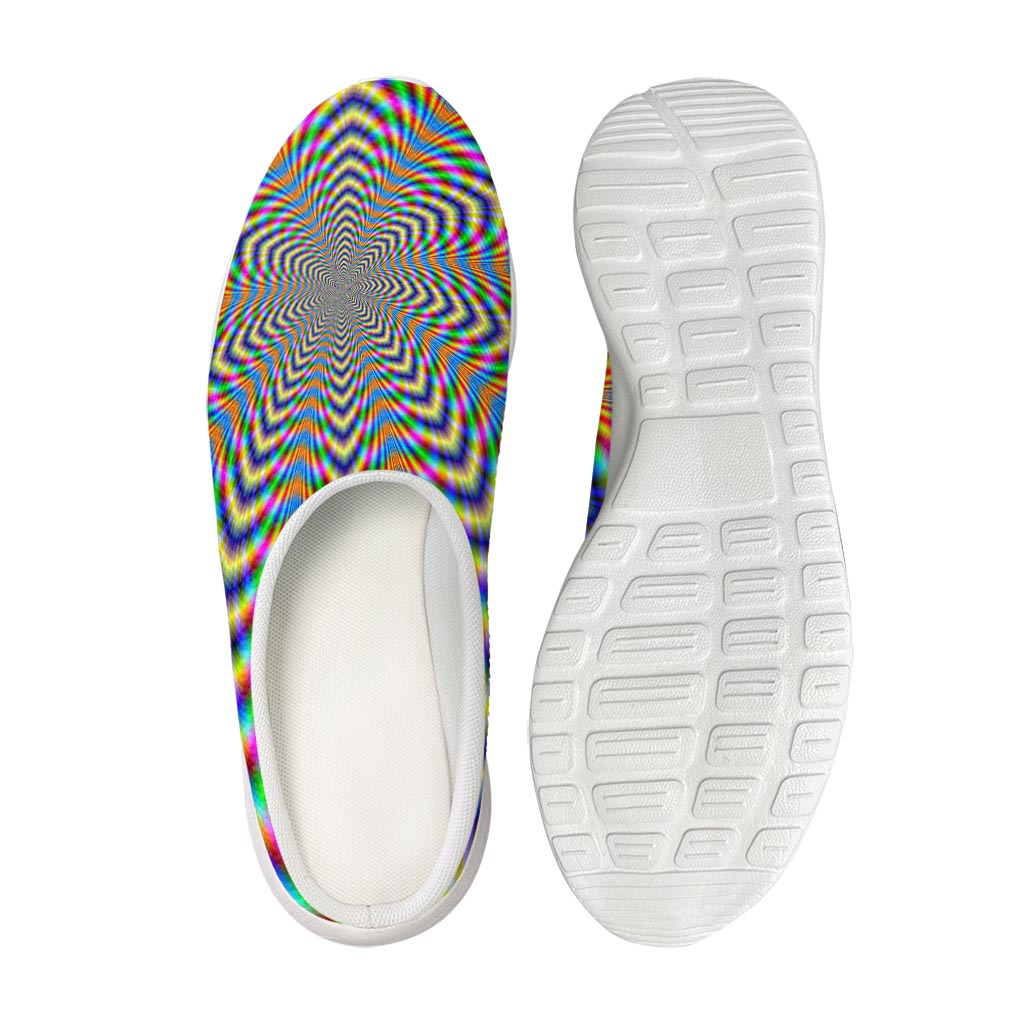 Octagonal Psychedelic Optical Illusion Mesh Casual Shoes
