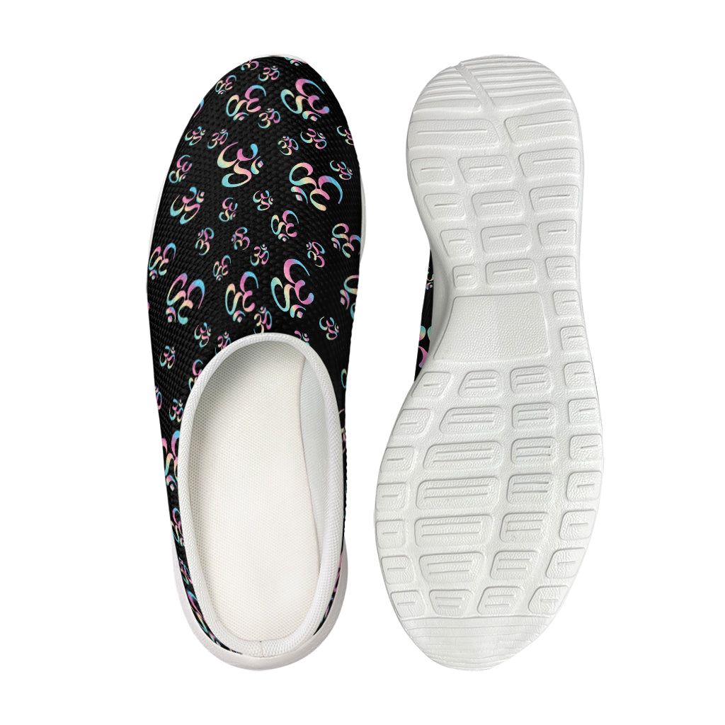 Om Sign Pattern Print Mesh Casual Shoes