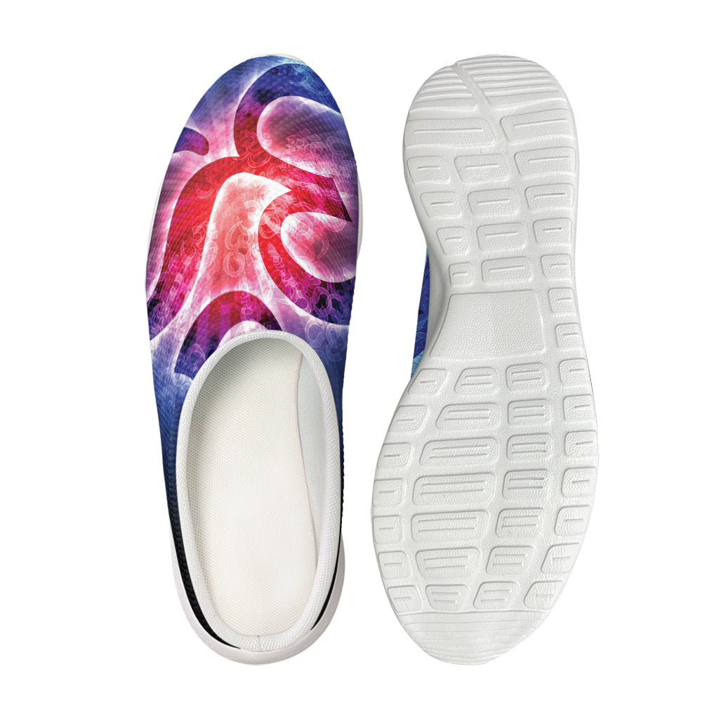Om Sign Print Mesh Casual Shoes