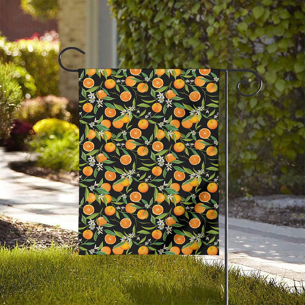 Orange Fruit Pattern Print House Flag
