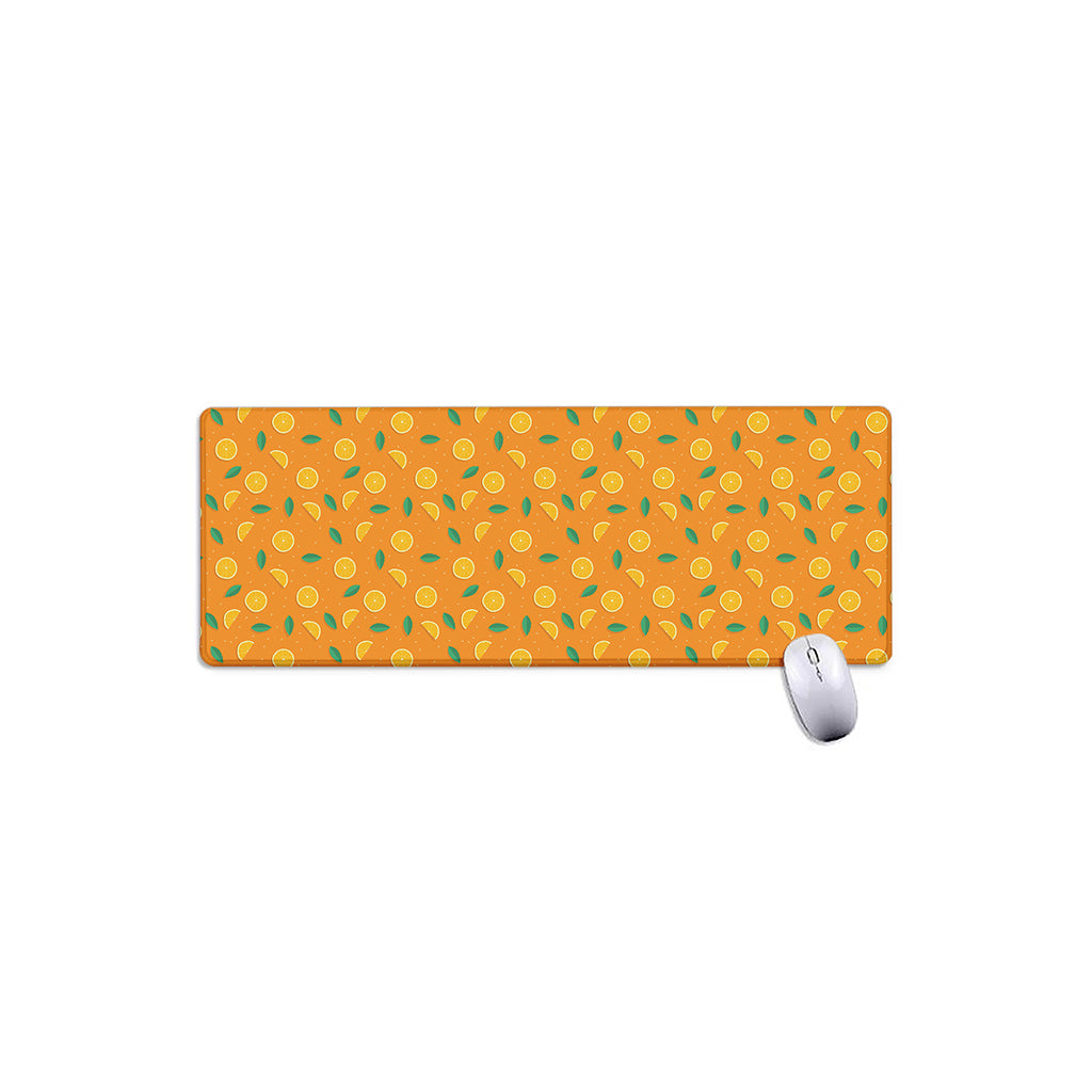 Orange Fruit Slices Pattern Print Extended Mouse Pad