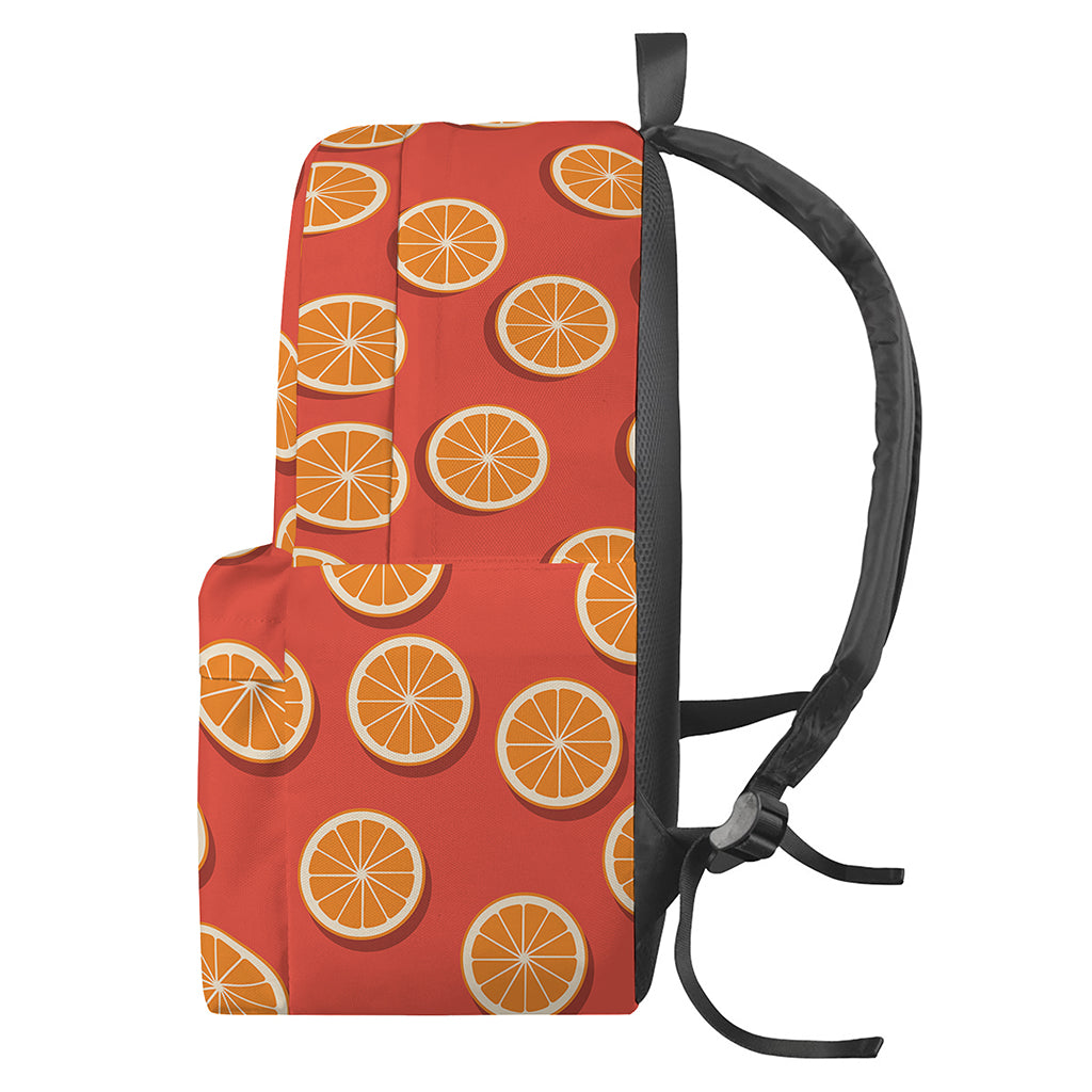 Orange Slices Pattern Print Backpack