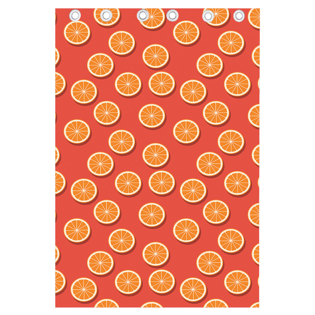 Orange Slices Pattern Print Curtain
