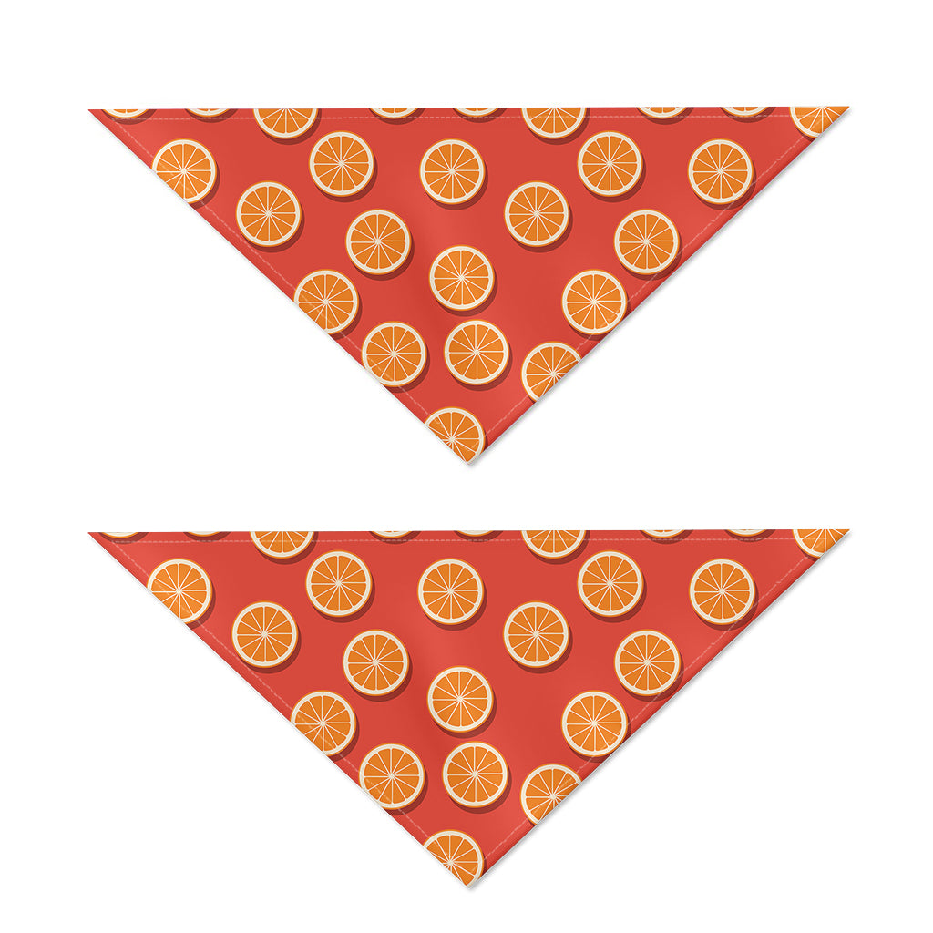 Orange Slices Pattern Print Dog Bandana