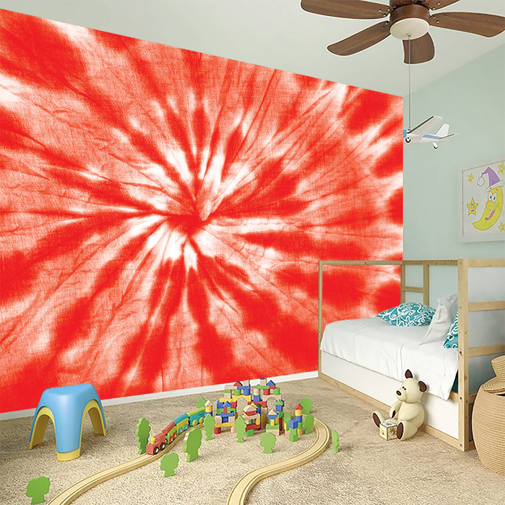 Orange Tie Dye Print Wall Sticker