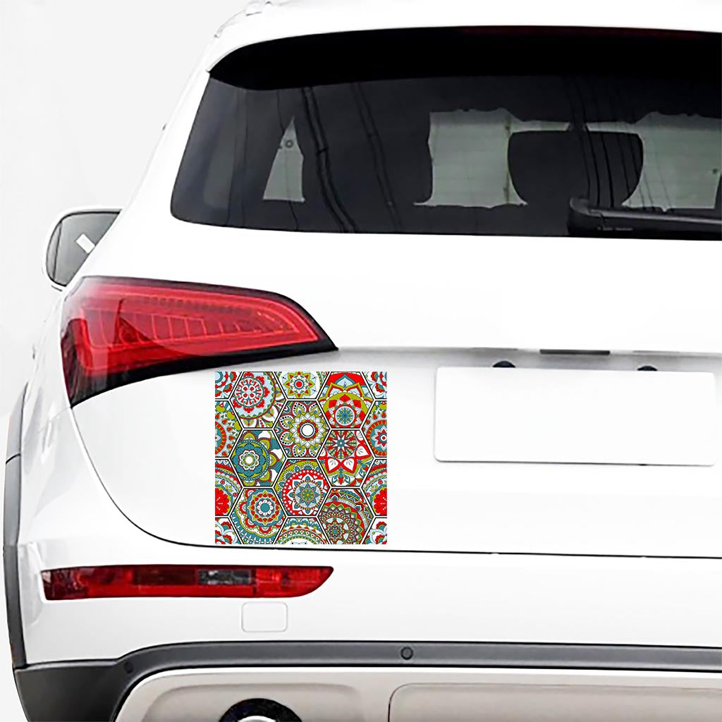 Oriental Mandala Bohemian Pattern Print Car Sticker