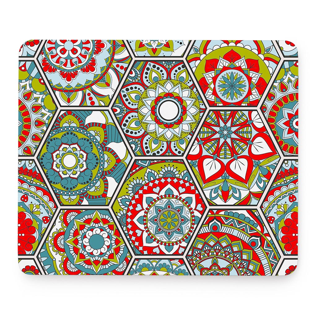 Oriental Mandala Bohemian Pattern Print Mouse Pad