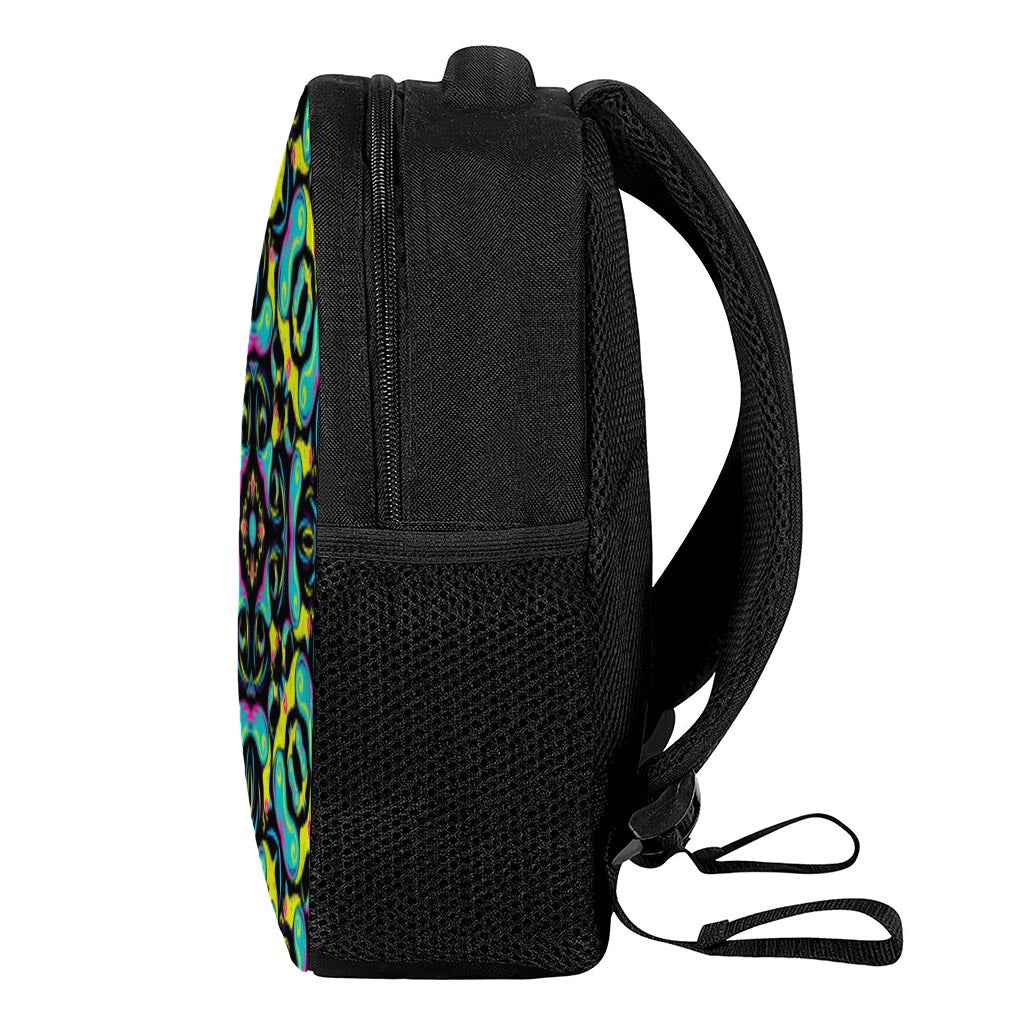 Ornament Psychedelic Trippy Print Casual Backpack