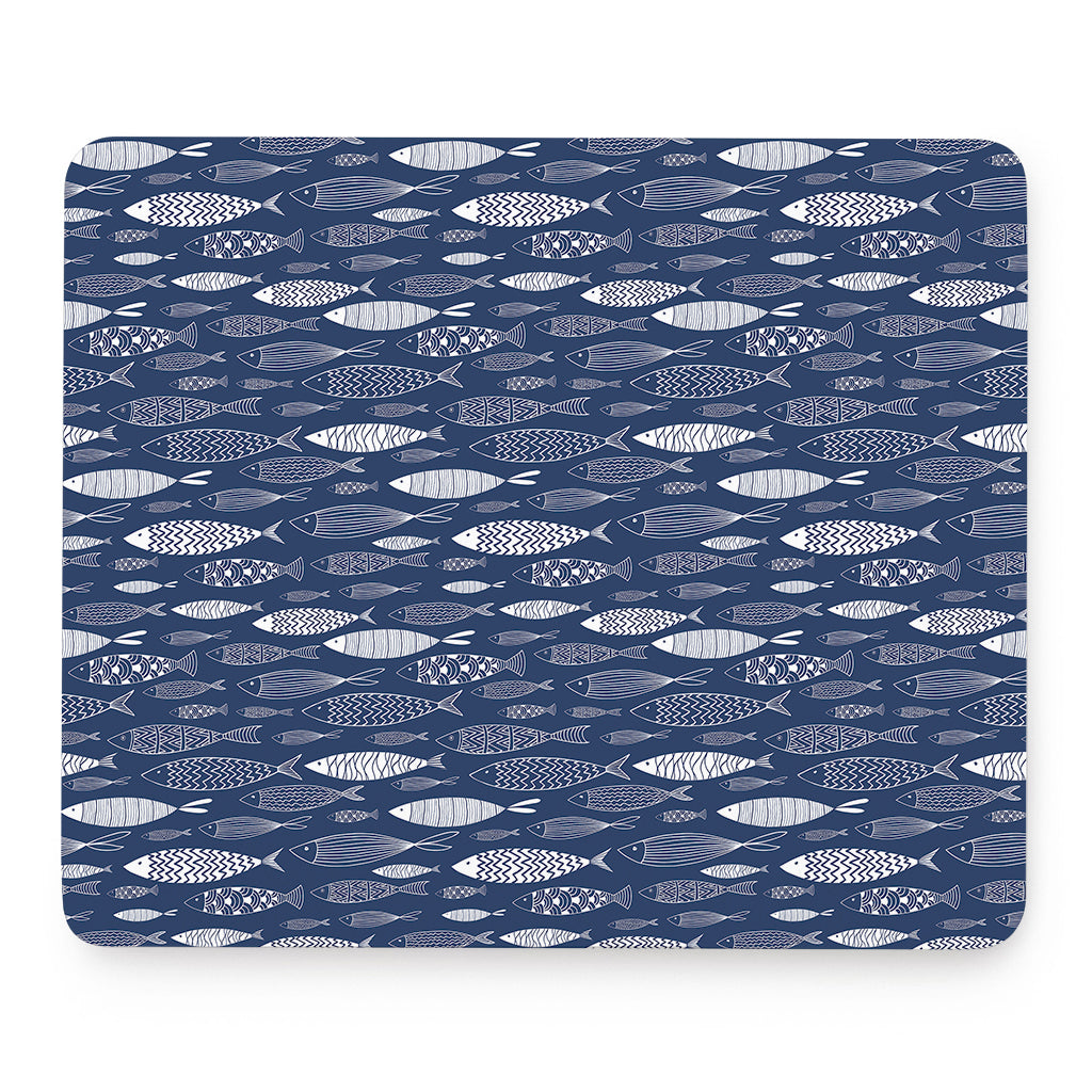 Ornamental Fish Pattern Print Mouse Pad