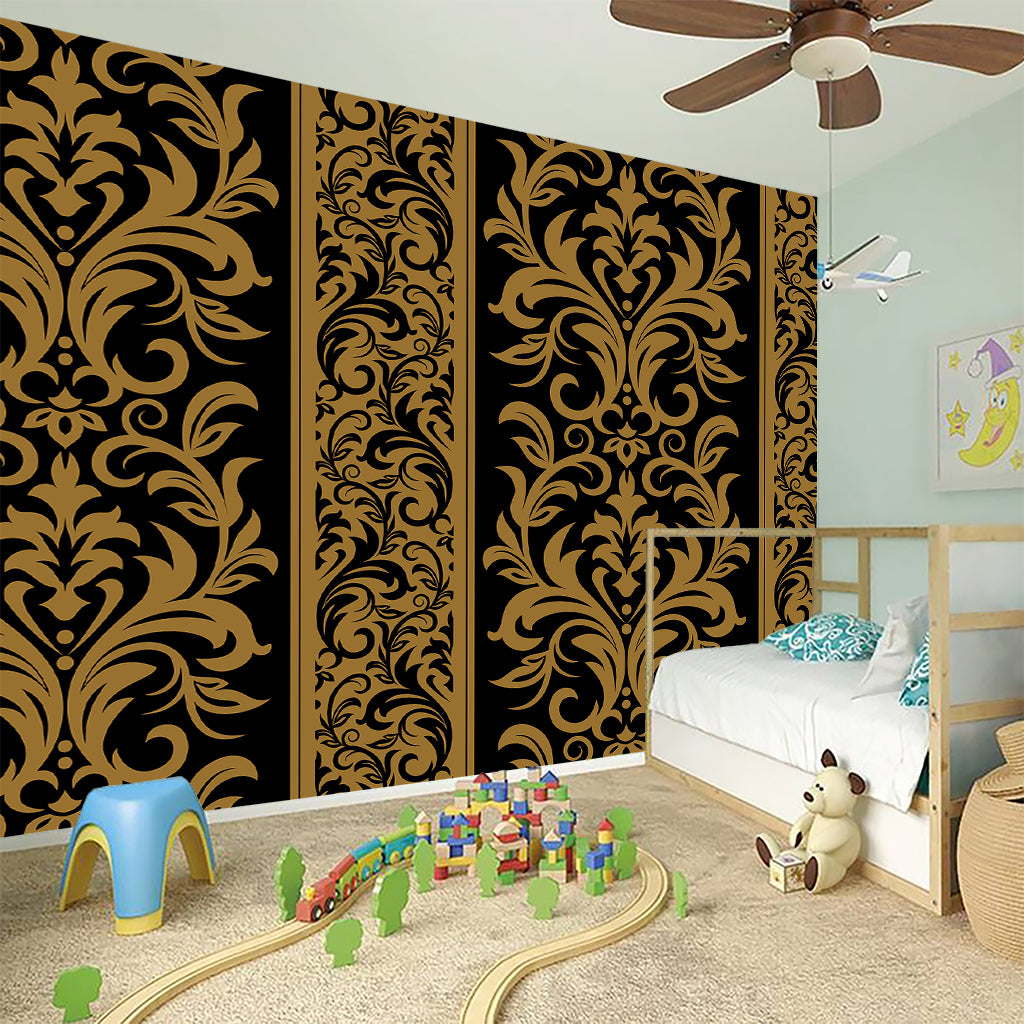 Ornamental Western Damask Print Wall Sticker