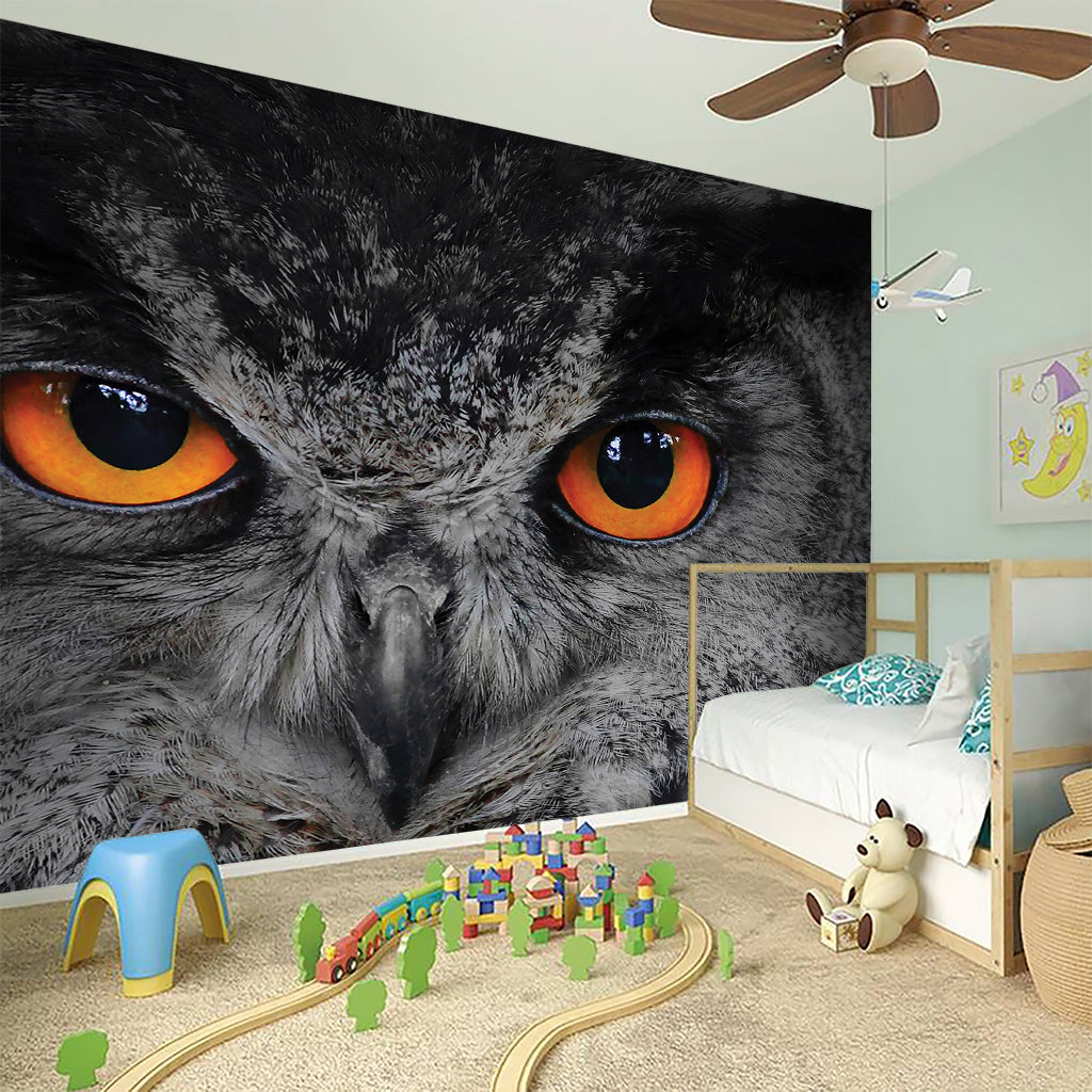 Owl Eyes Print Wall Sticker