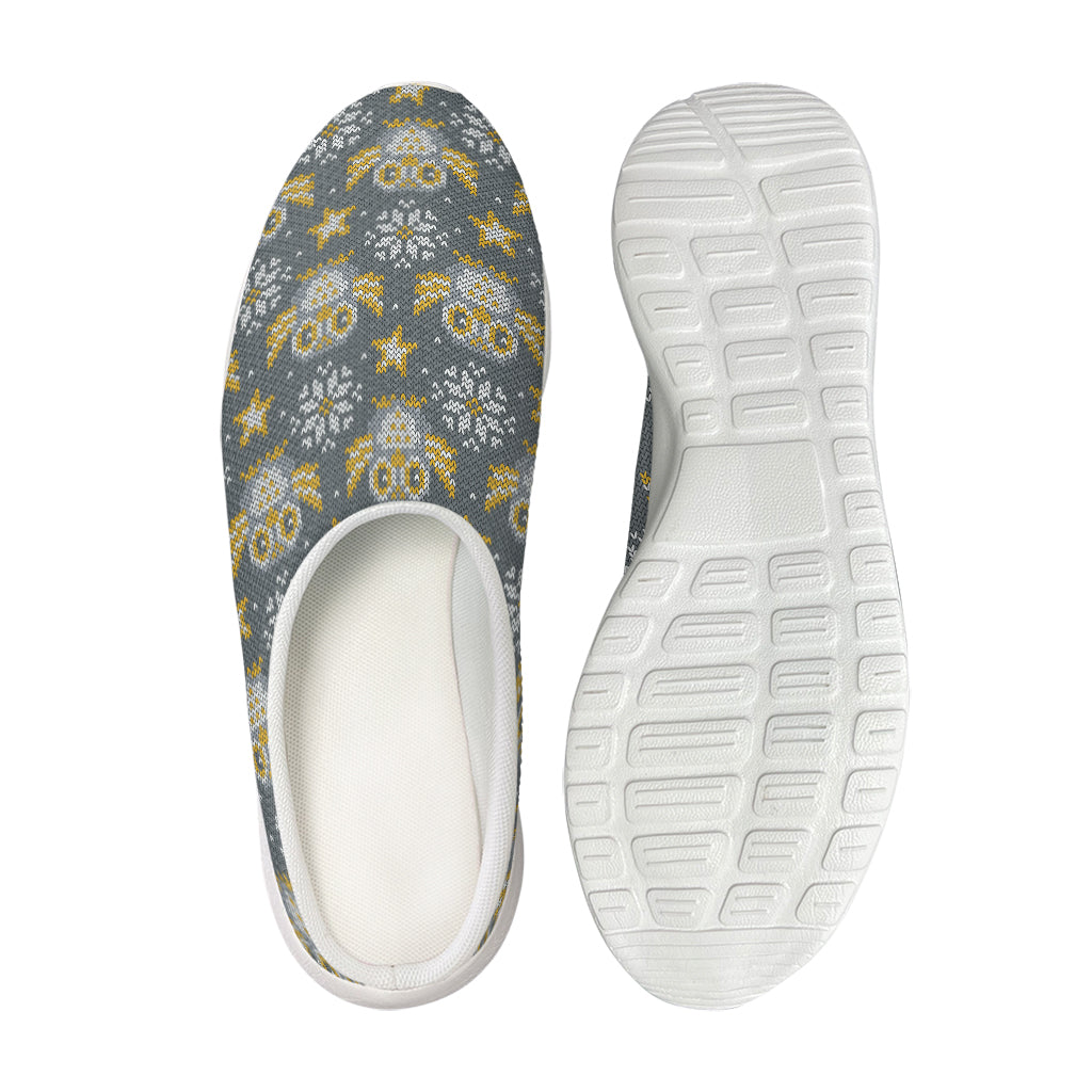 Owl Knitted Pattern Print Mesh Casual Shoes
