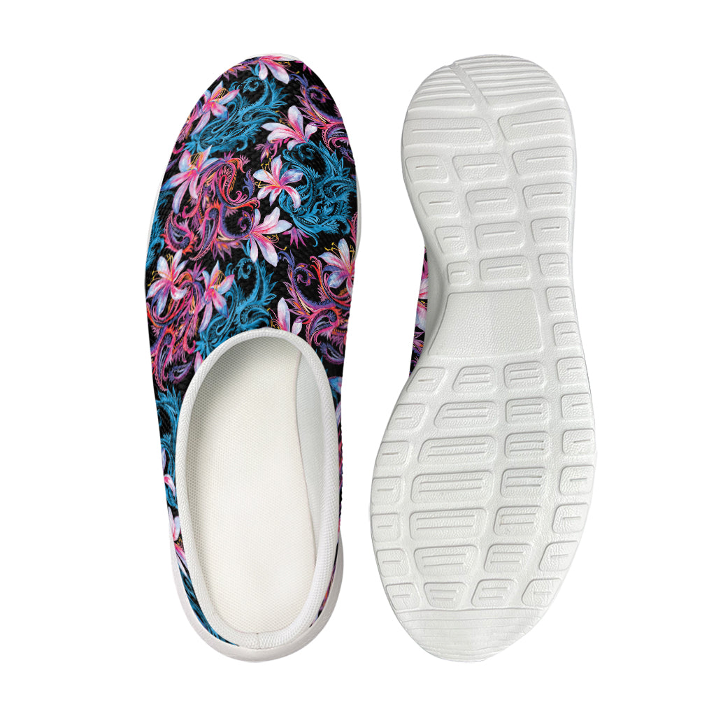 Paisley And Floral Pattern Print Mesh Casual Shoes