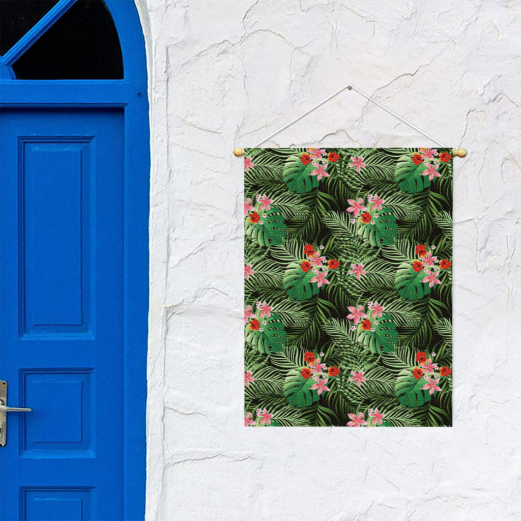 Palm Hawaiian Tropical Pattern Print Garden Flag