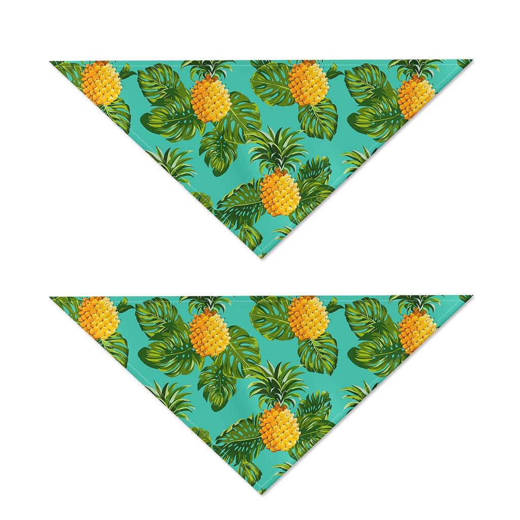 Palm Leaf Pineapple Pattern Print Dog Bandana