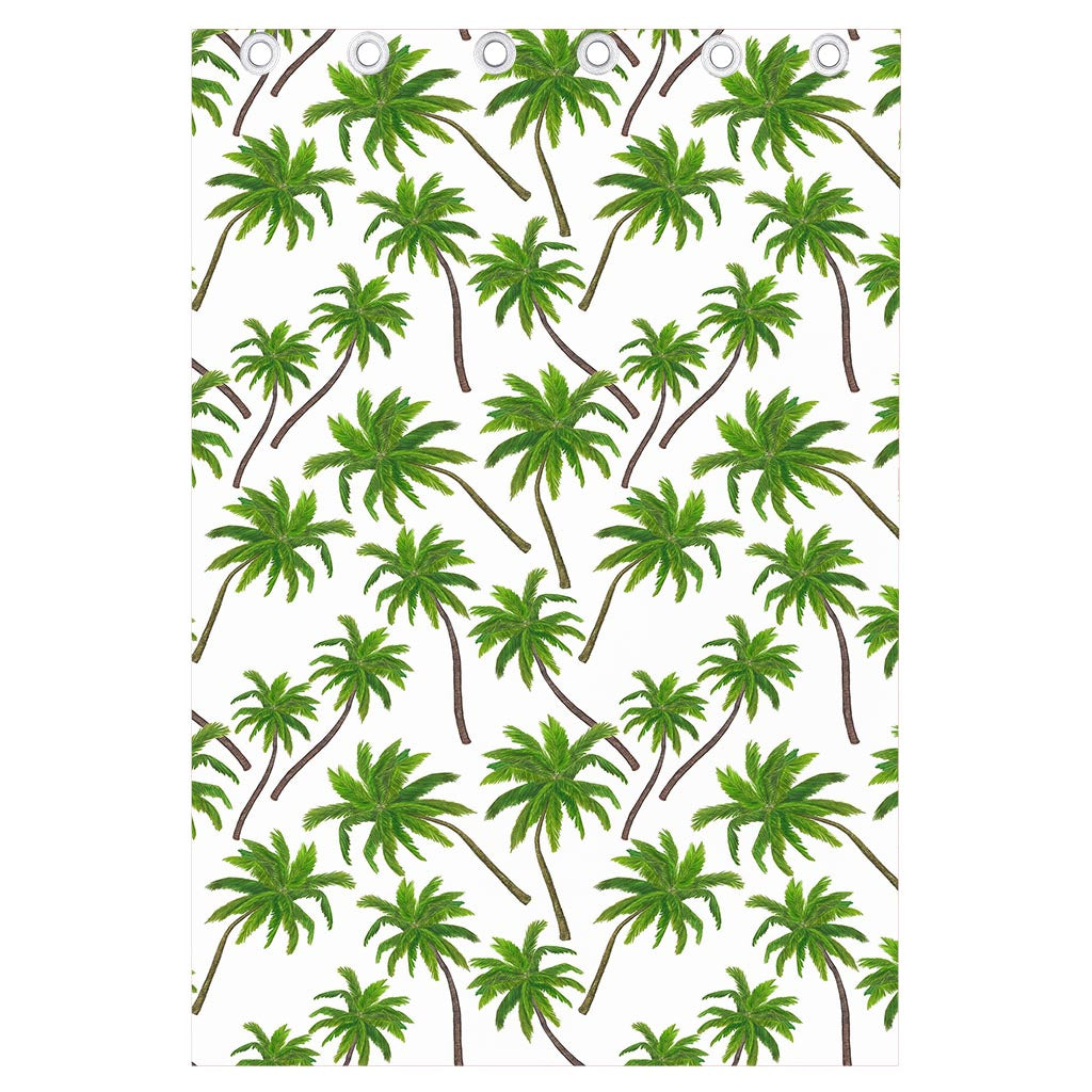 Palm Tree Pattern Print Curtain
