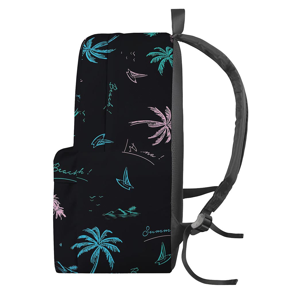 Palm Tree Summer Beach Pattern Print Backpack