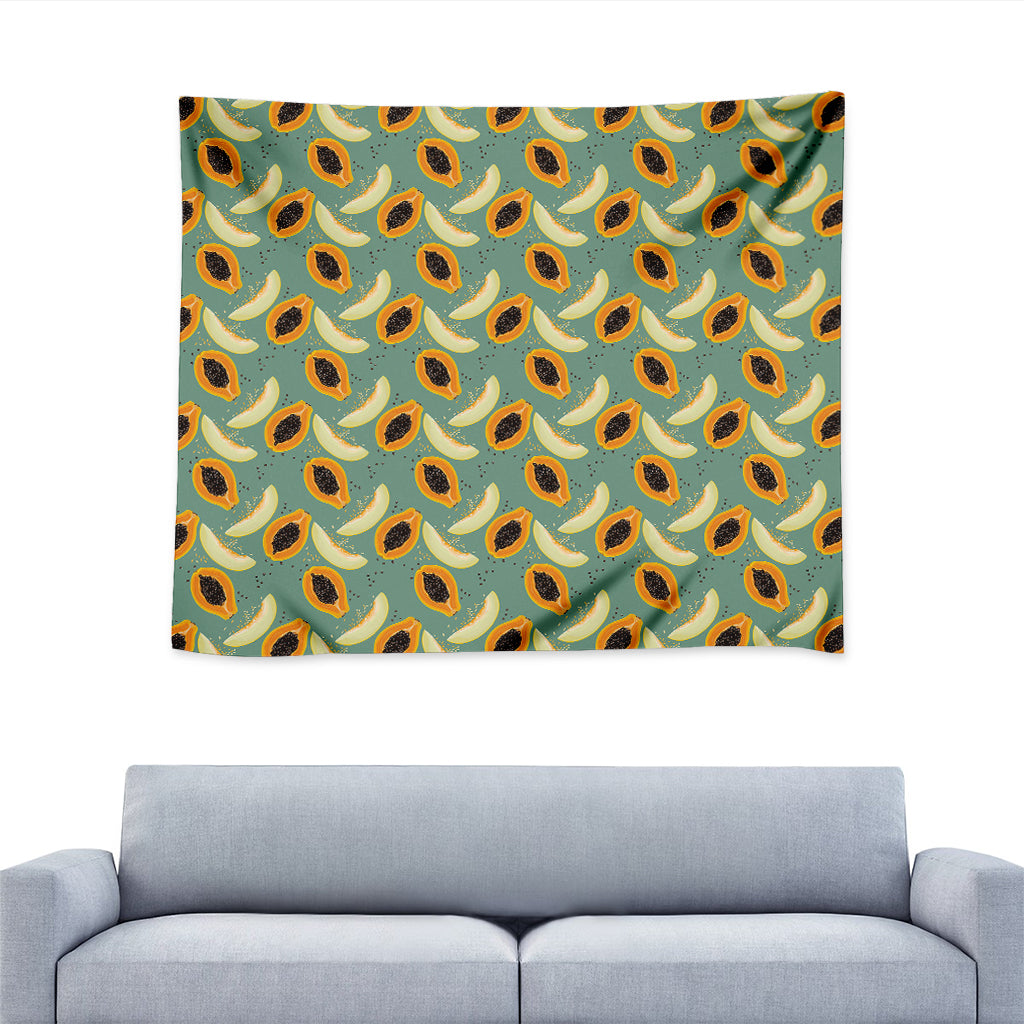 Papaya And Melon Pattern Print Tapestry