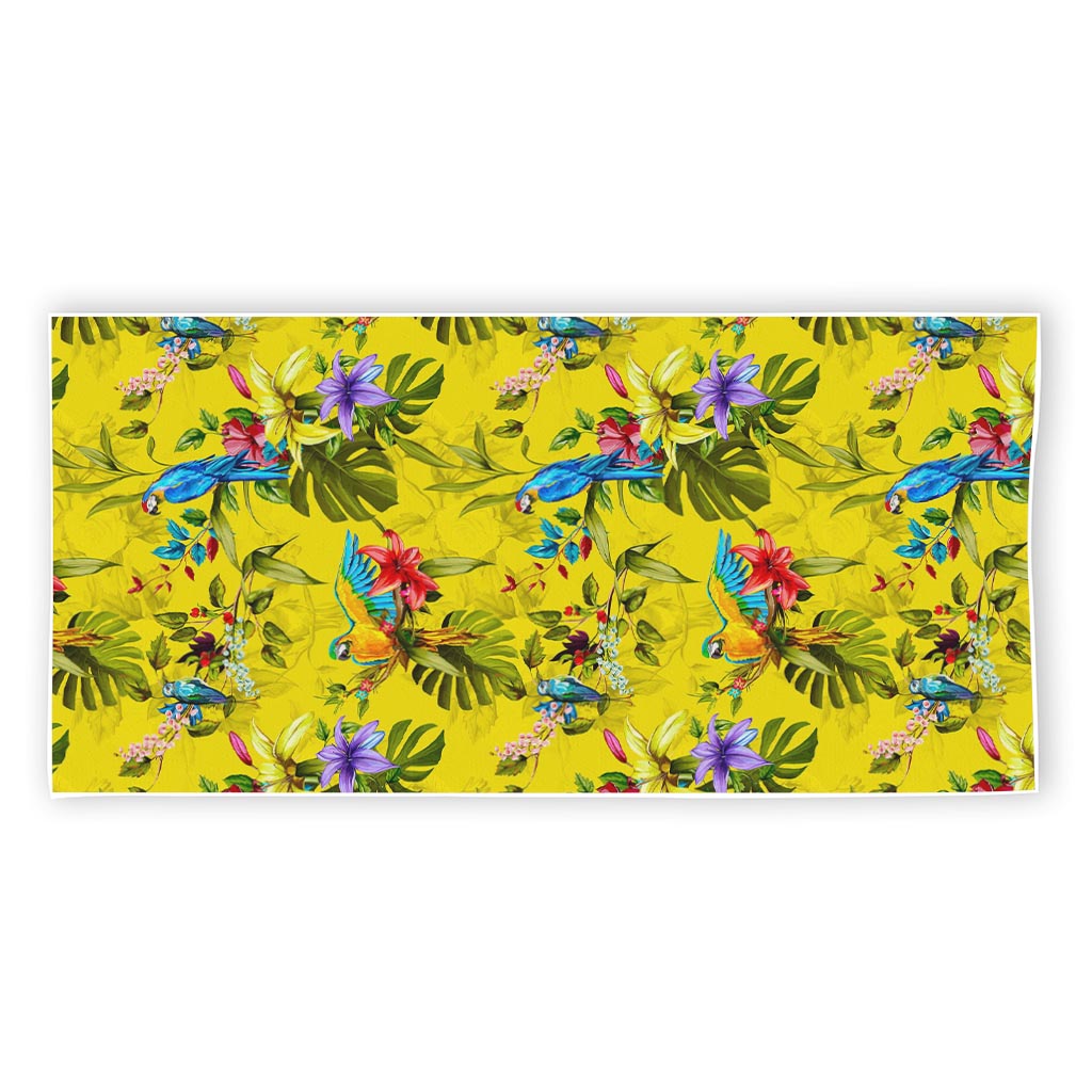 Parrot Tropical Pattern Print Beach Towel