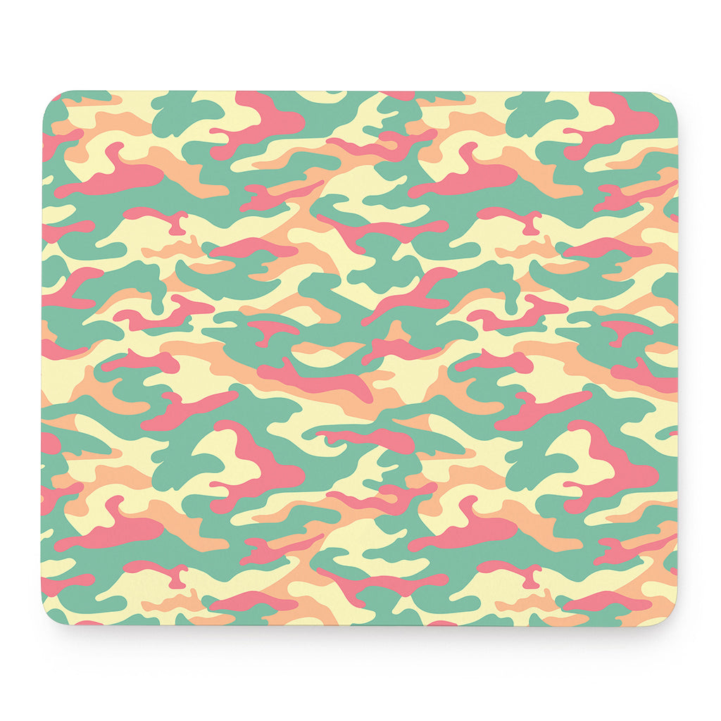 Pastel Camouflage Print Mouse Pad