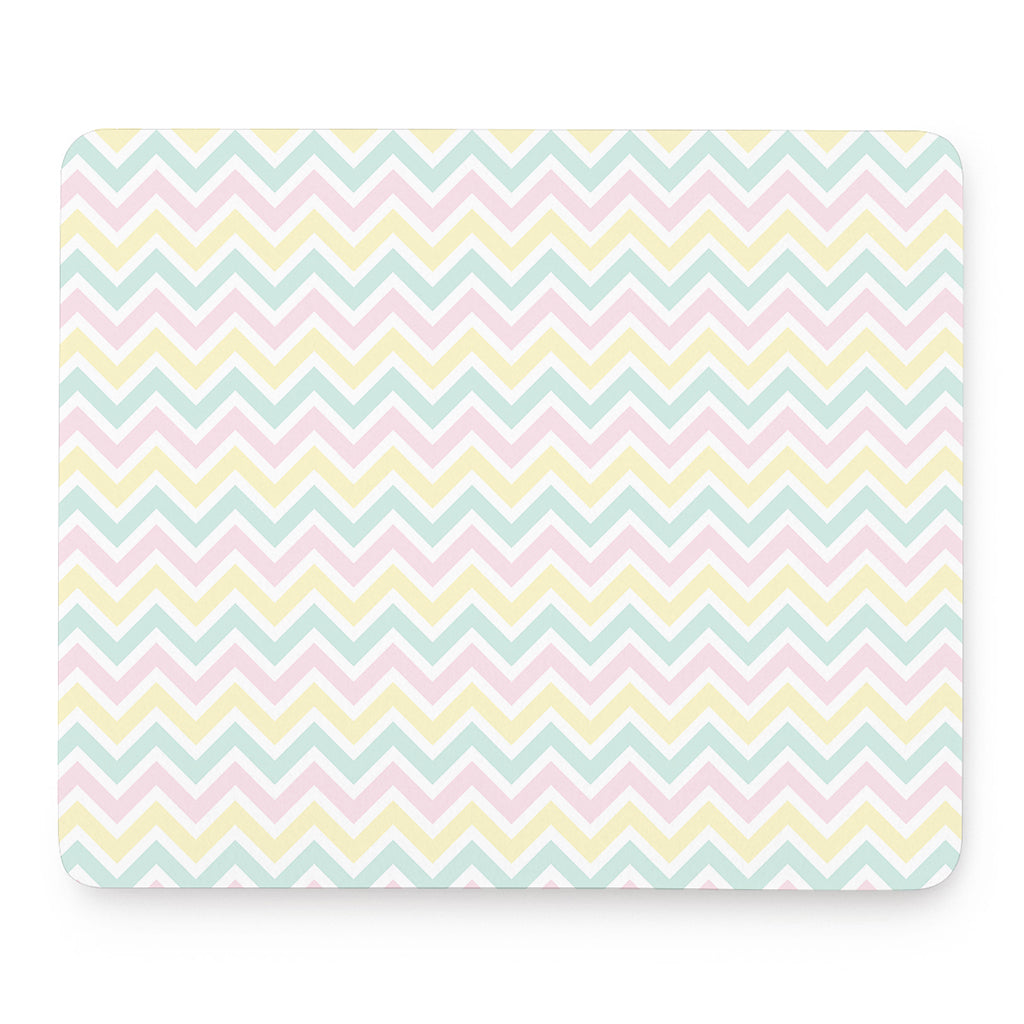 Pastel Chevron Pattern Print Mouse Pad
