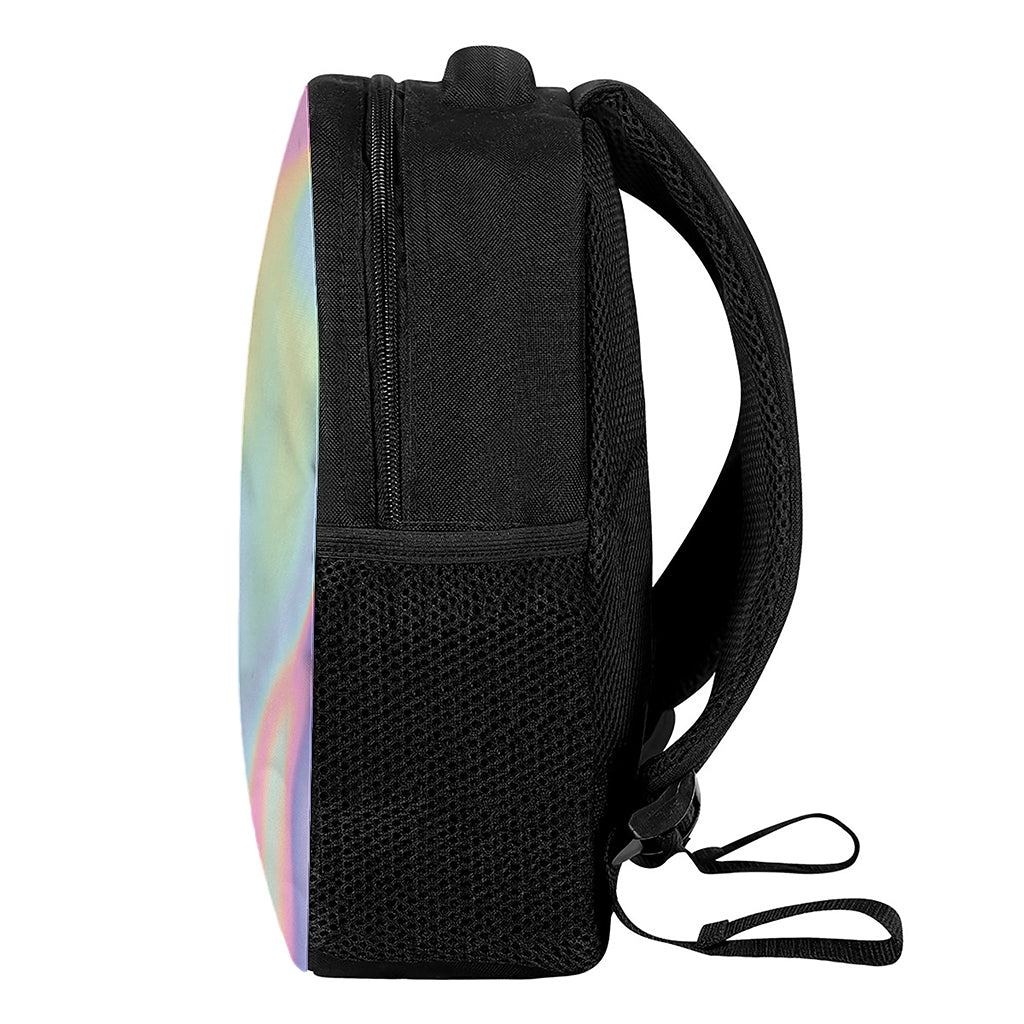 Pastel Holographic Print Casual Backpack