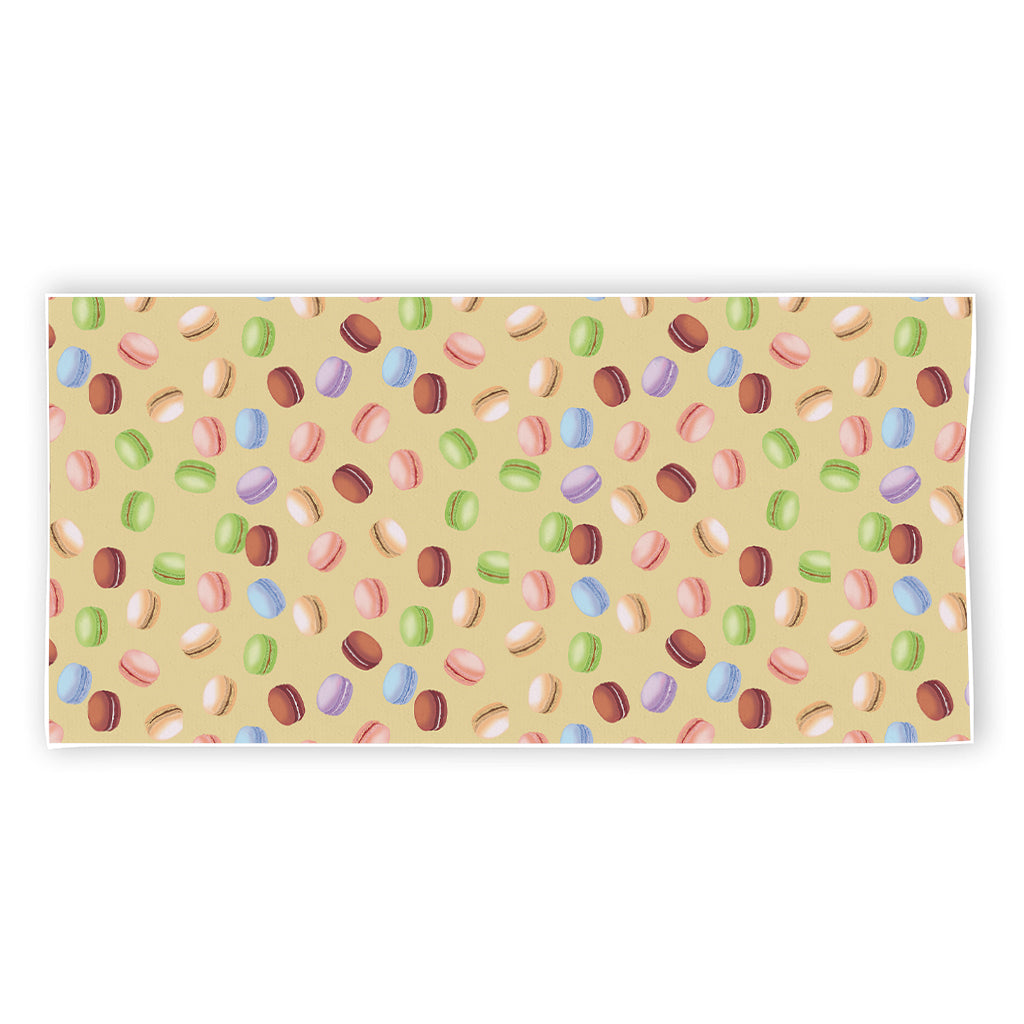 Pastel Macaron Pattern Print Beach Towel