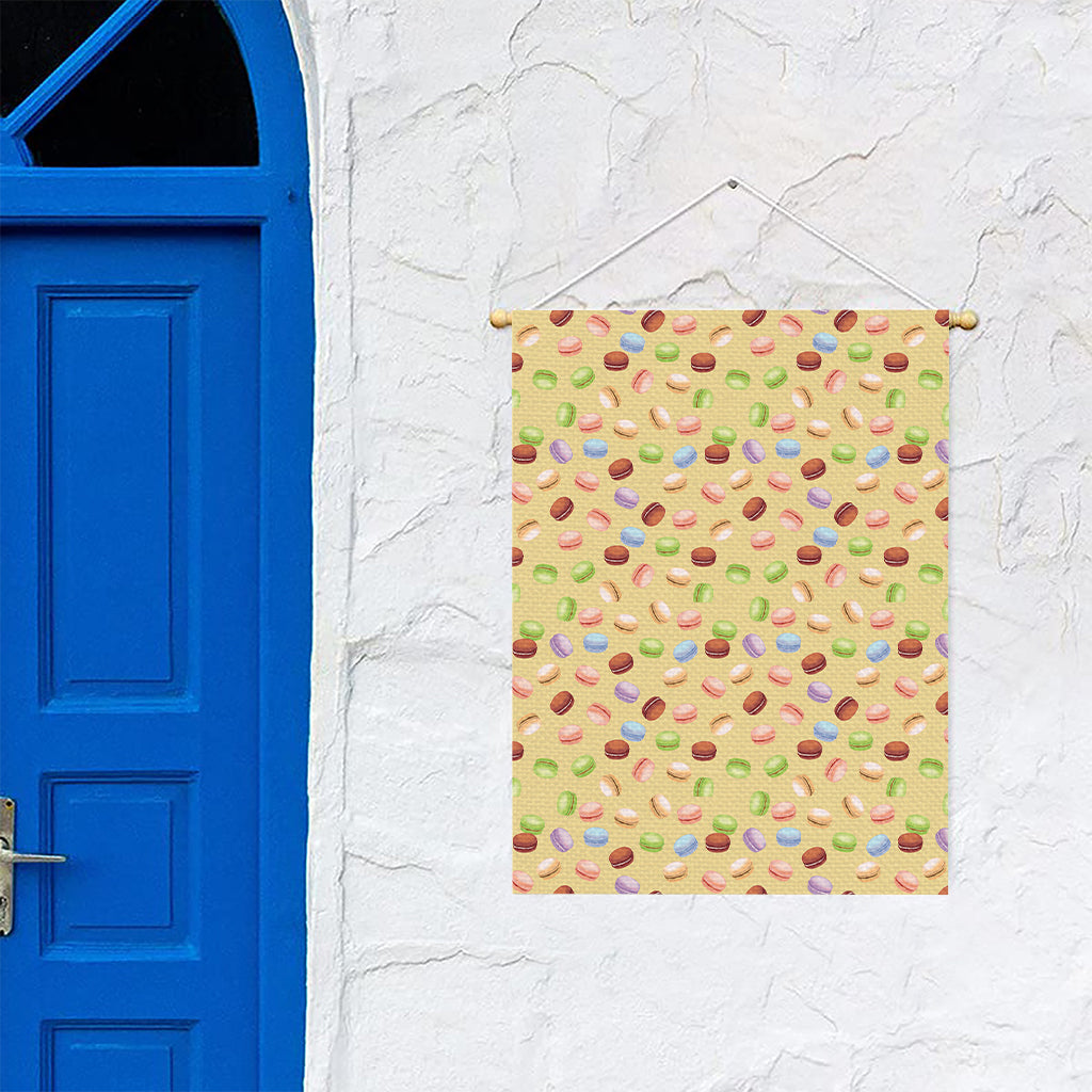 Pastel Macaron Pattern Print Garden Flag