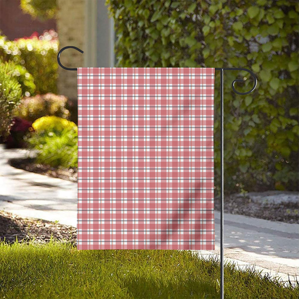 Pastel Madras Pattern Print House Flag
