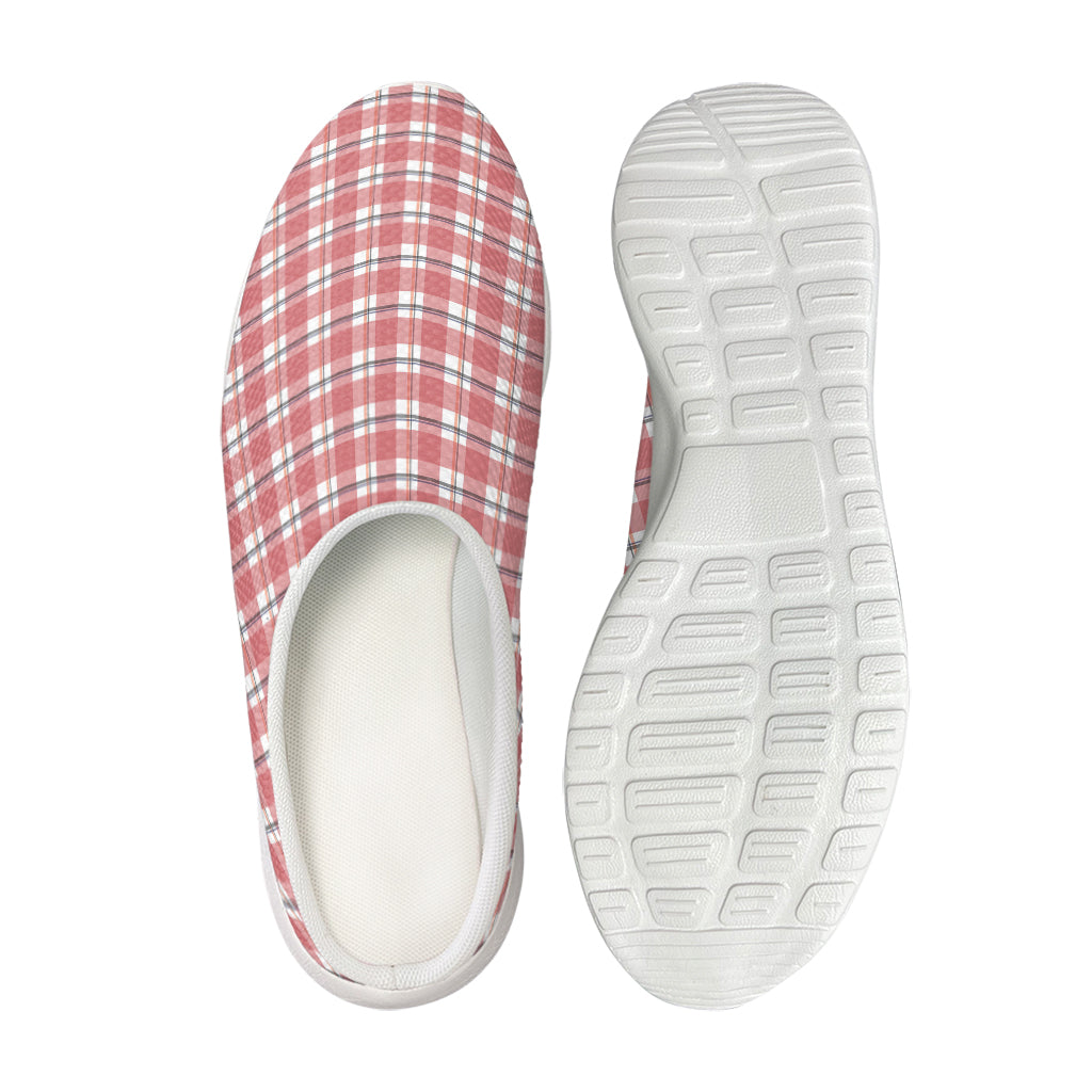 Pastel Madras Pattern Print Mesh Casual Shoes