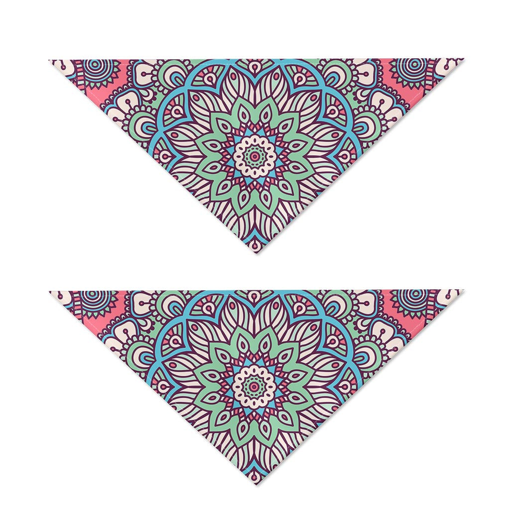 Pastel Mandala Bohemian Pattern Print Dog Bandana