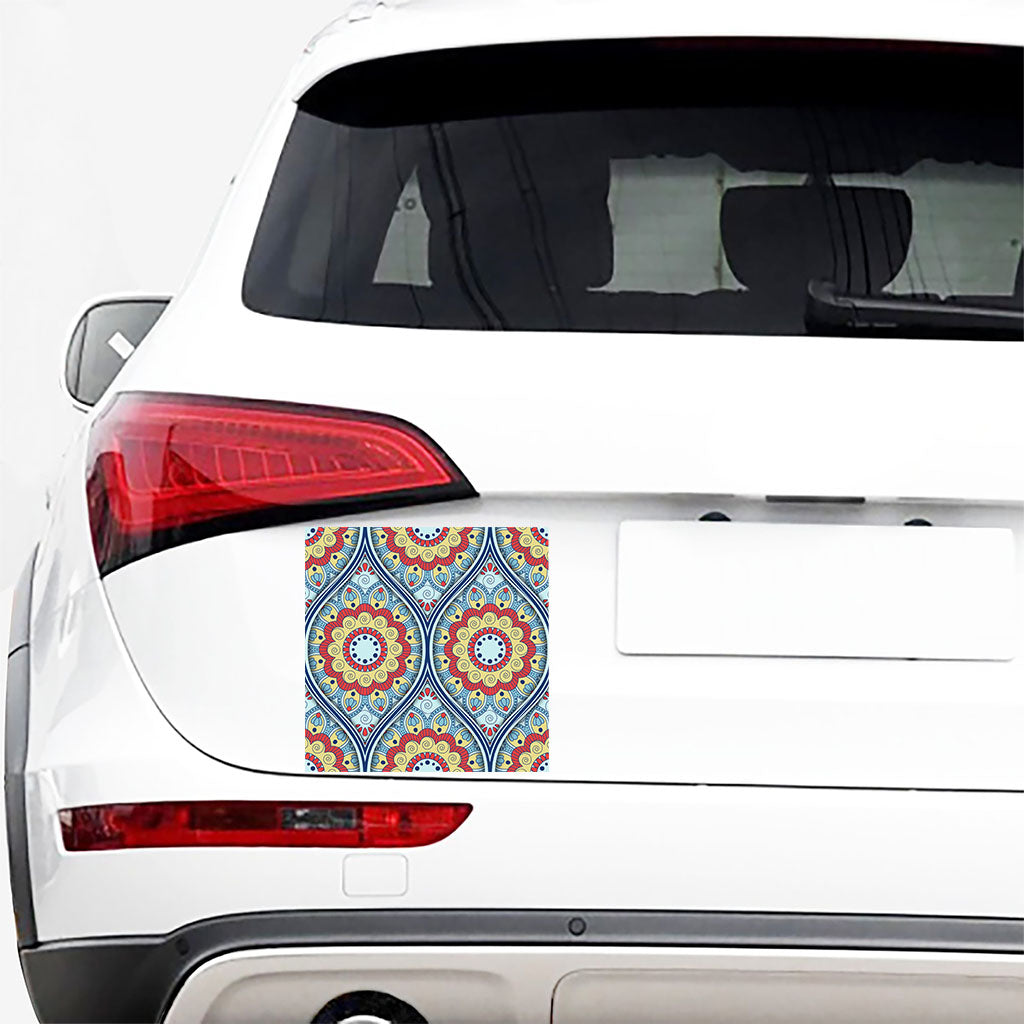 Pastel Ornament Mandala Print Car Sticker