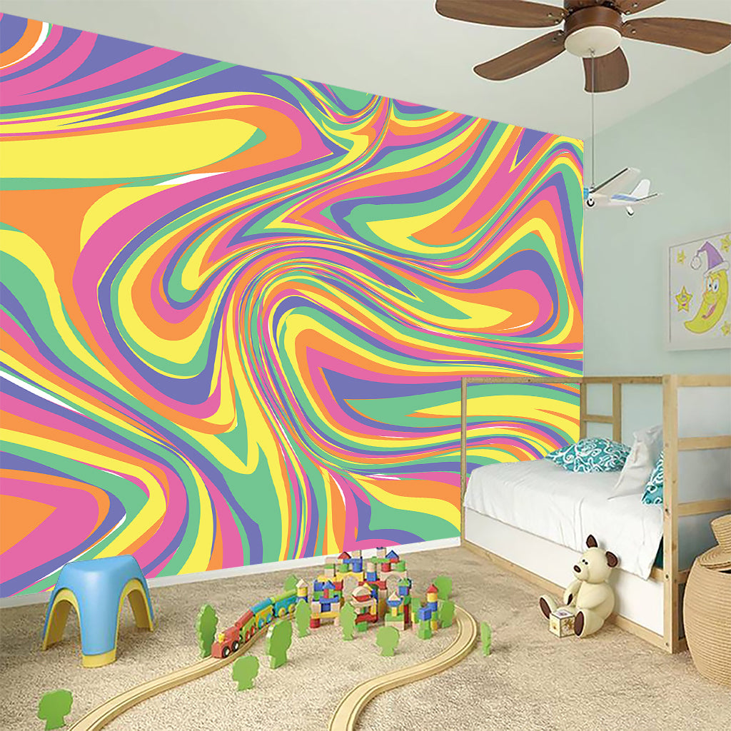 Pastel Rave Print Wall Sticker