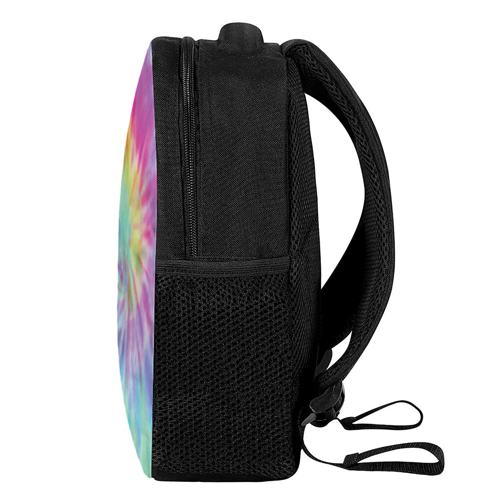 Pastel Spiral Tie Dye Print Casual Backpack