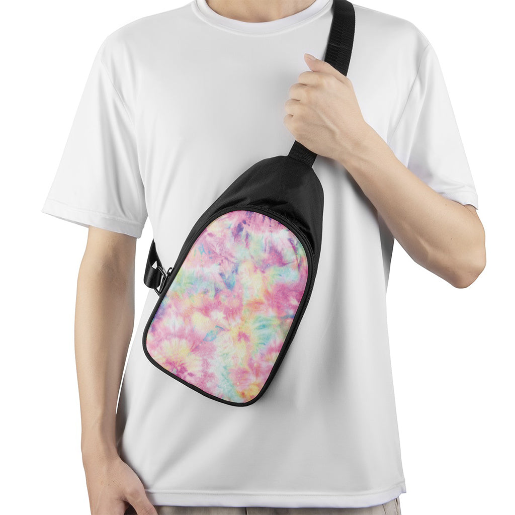 Pastel Tie Dye Print Chest Bag